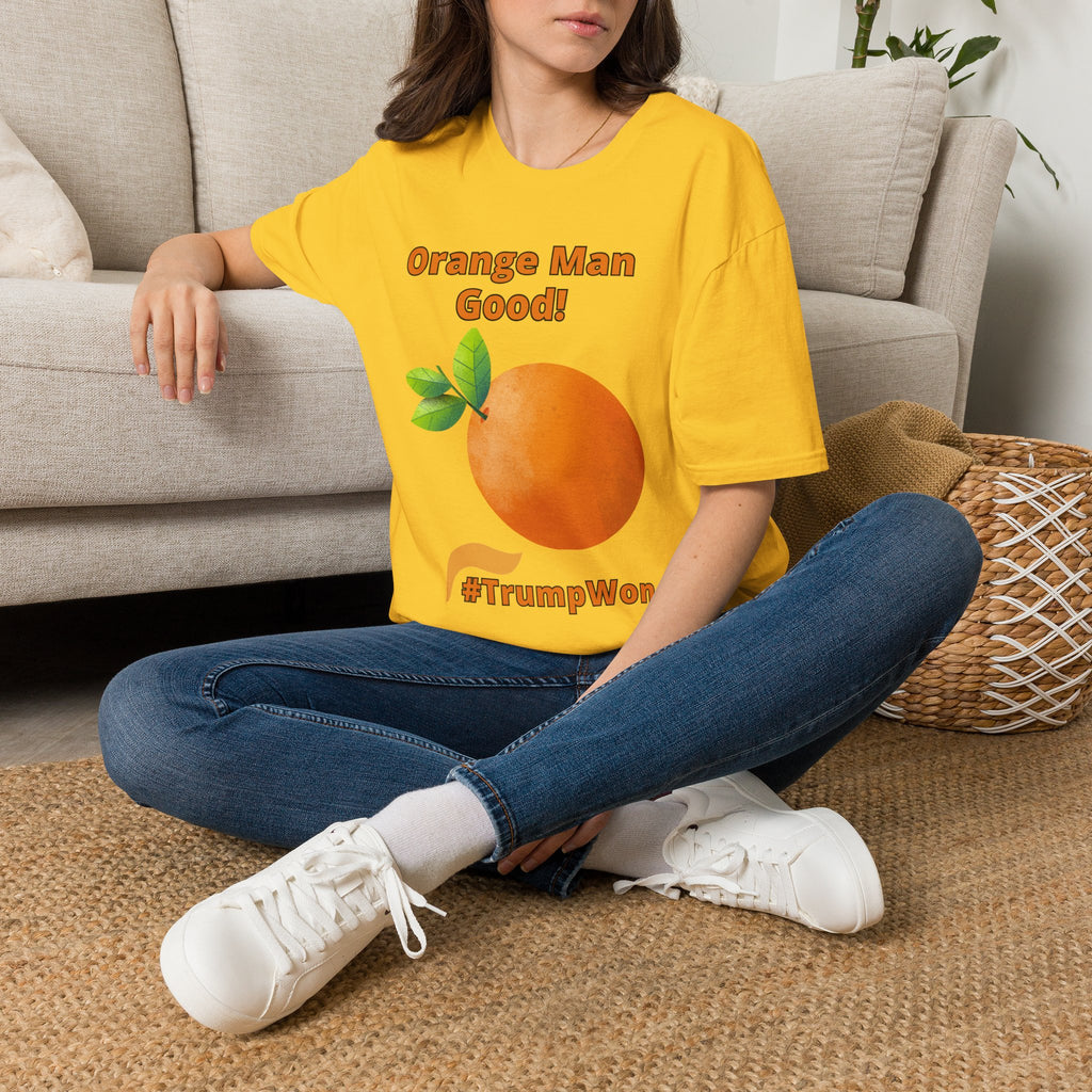 Orange Man Good Softstyle T-Shirt, Trump 2020 Tee, Unisex Shirt, Mens Womens DJT Gift, #TrumpWon