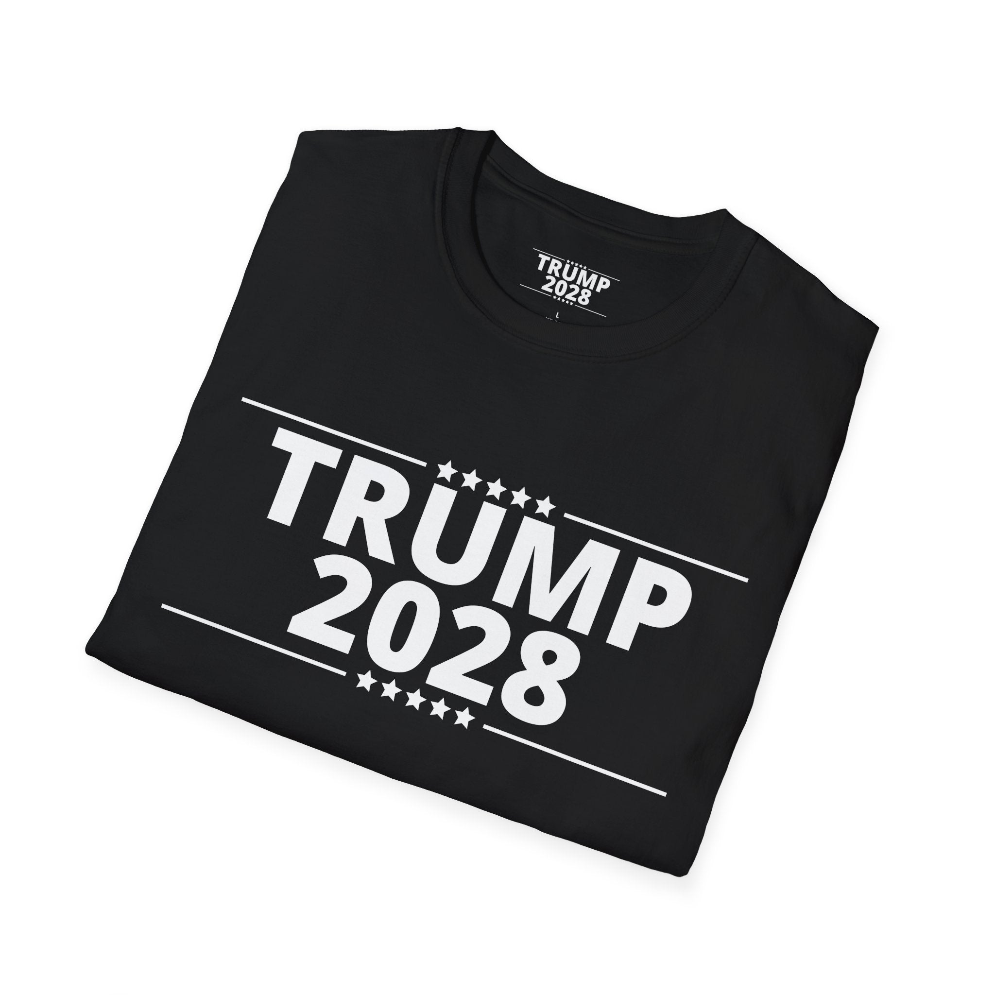 Trump 2028 Mens and Womans Softstyle T-Shirt | Political Apparel, Election 2028 Shirt, Campaign Tee, Gifts for Supporters, Rally Wear