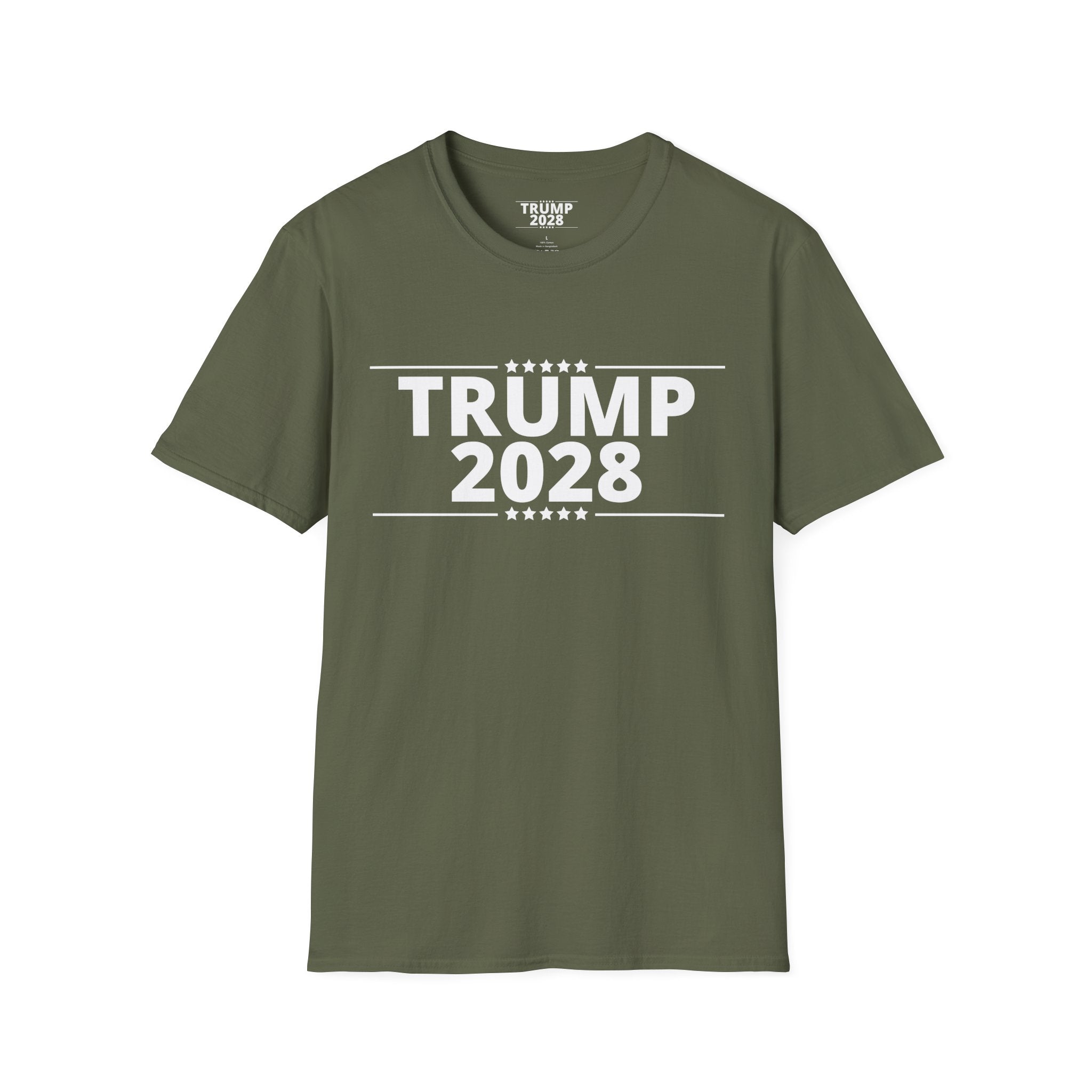 Trump 2028 Mens and Womans Softstyle T-Shirt | Political Apparel, Election 2028 Shirt, Campaign Tee, Gifts for Supporters, Rally Wear