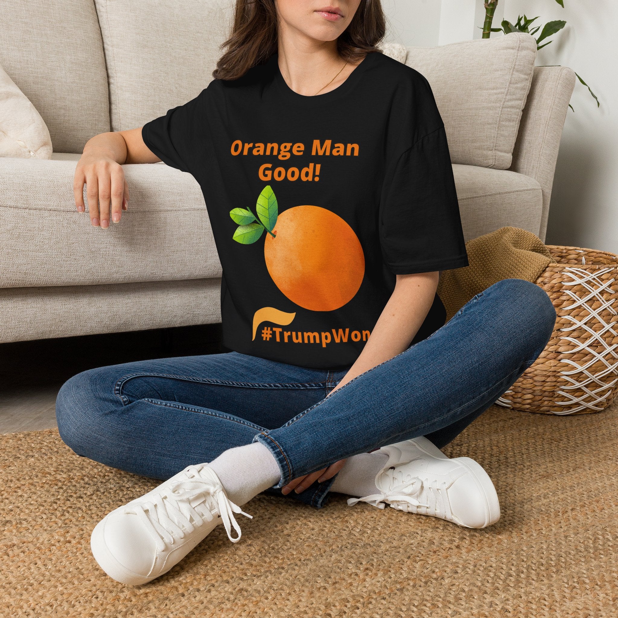 Orange Man Good Softstyle T-Shirt, Trump 2020 Tee, Unisex Shirt, Mens Womens DJT Gift, #TrumpWon