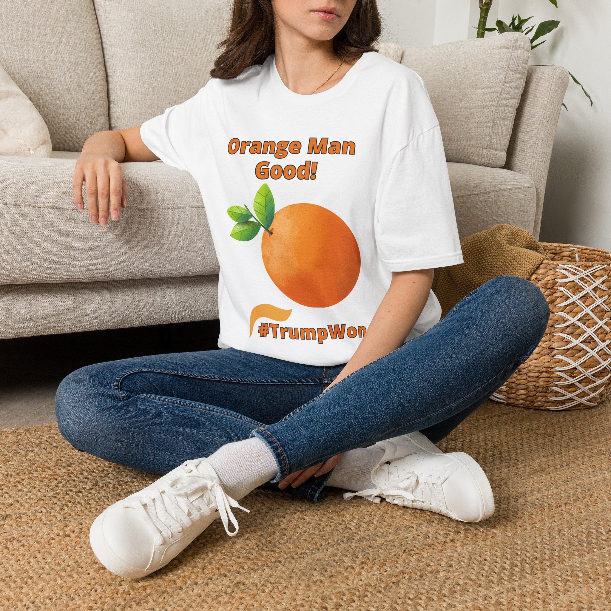Orange Man Good Softstyle T-Shirt, Trump 2020 Tee, Unisex Shirt, Mens Womens DJT Gift, #TrumpWon