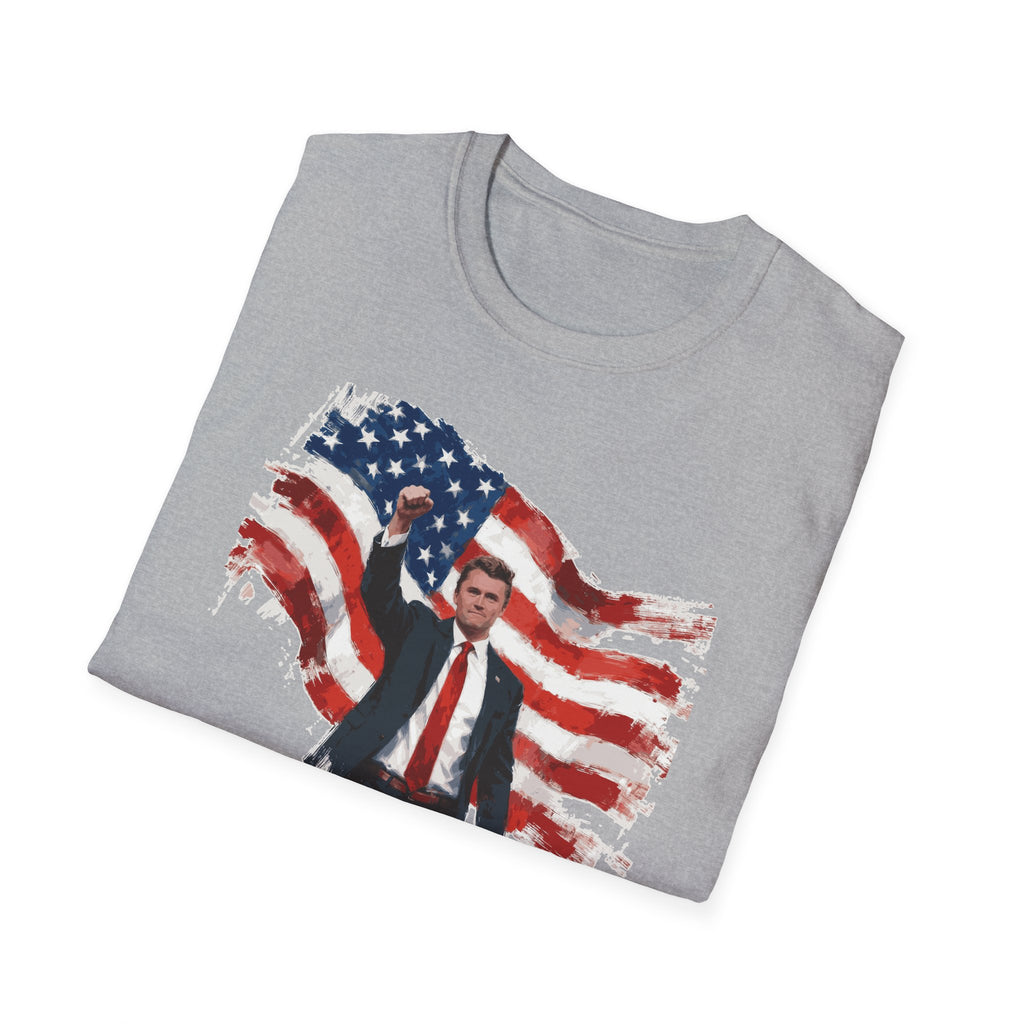 Charlie Kirk Patriotic T-Shirt - America Quote Tee, Fourth of July Shirt Independence Day Gift, Election Day Apparel, Mens Womans Boys Girls