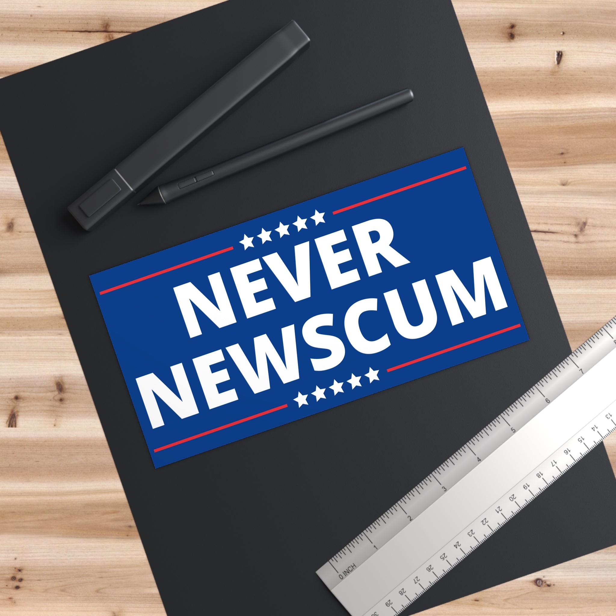 Never NewScum Bold Political Bumper Stickers, Car Decor, Funny Stickers, Debate Gifts, Outdoor Stickers, Protest Bumper Stickers