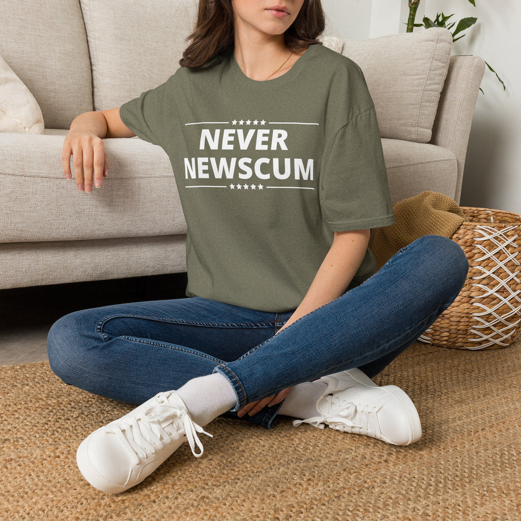 Never Newscum T-Shirt — Bold Political Statement Tee