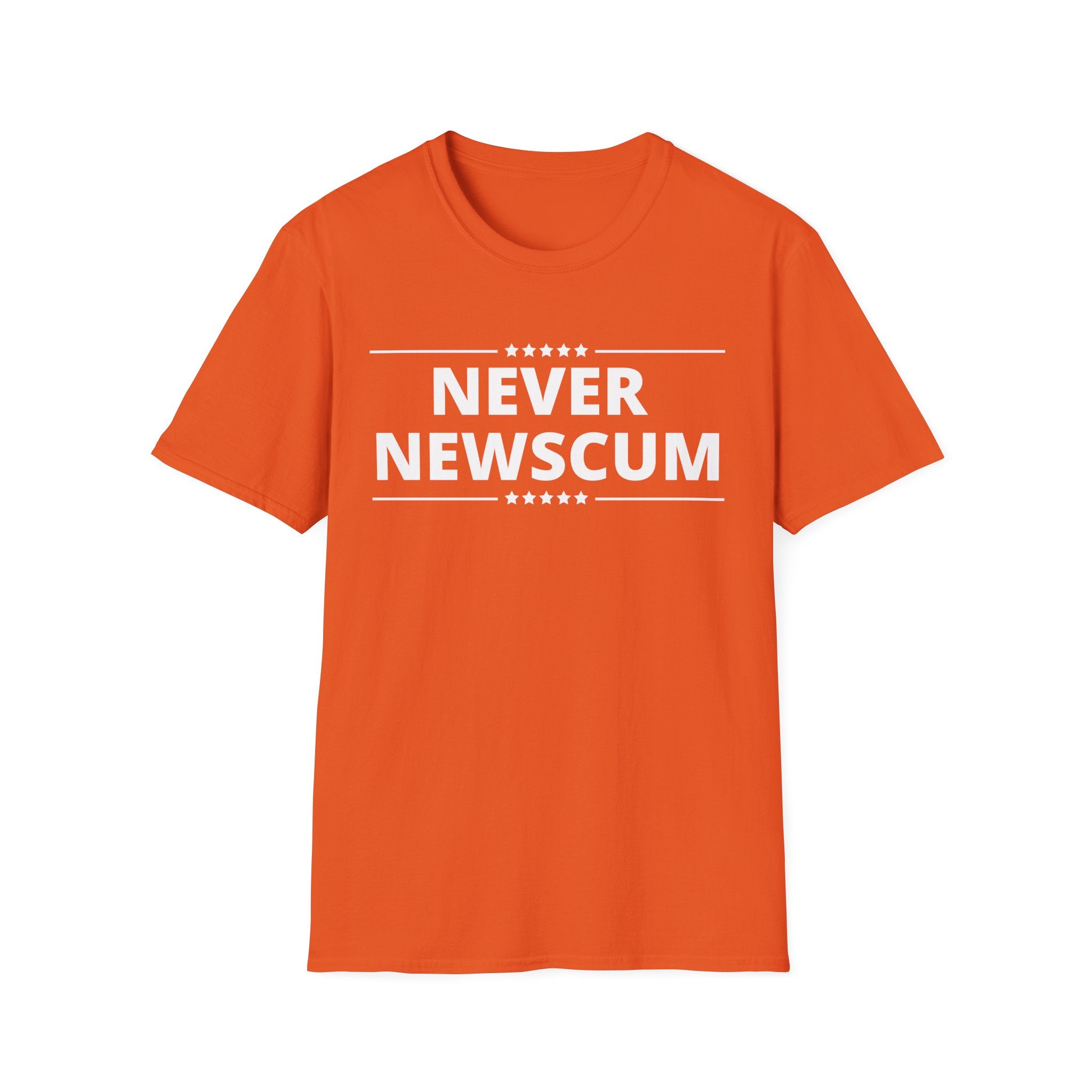 Never Newscum T-Shirt — Bold Political Statement Tee