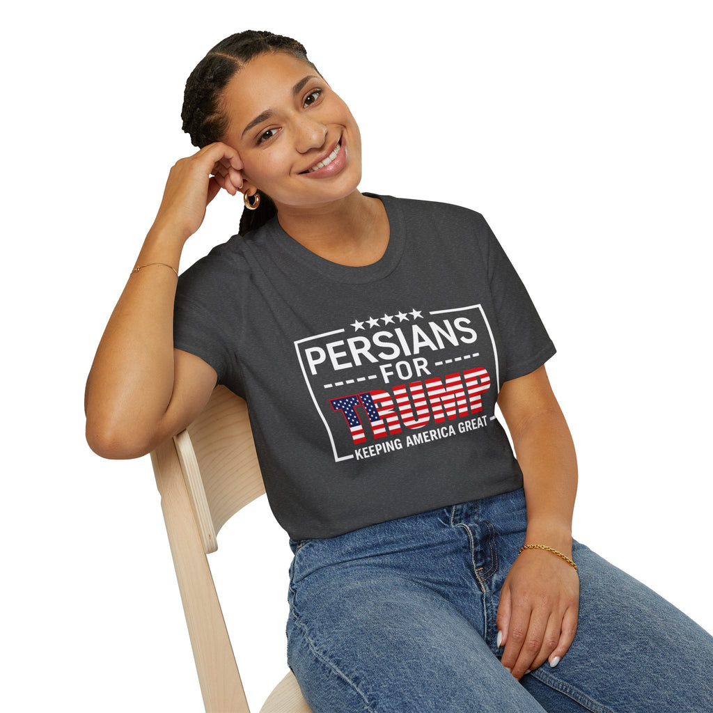 Persians for Trump T-Shirt — Patriotic American Flag Design #Iran #Persia #Trump