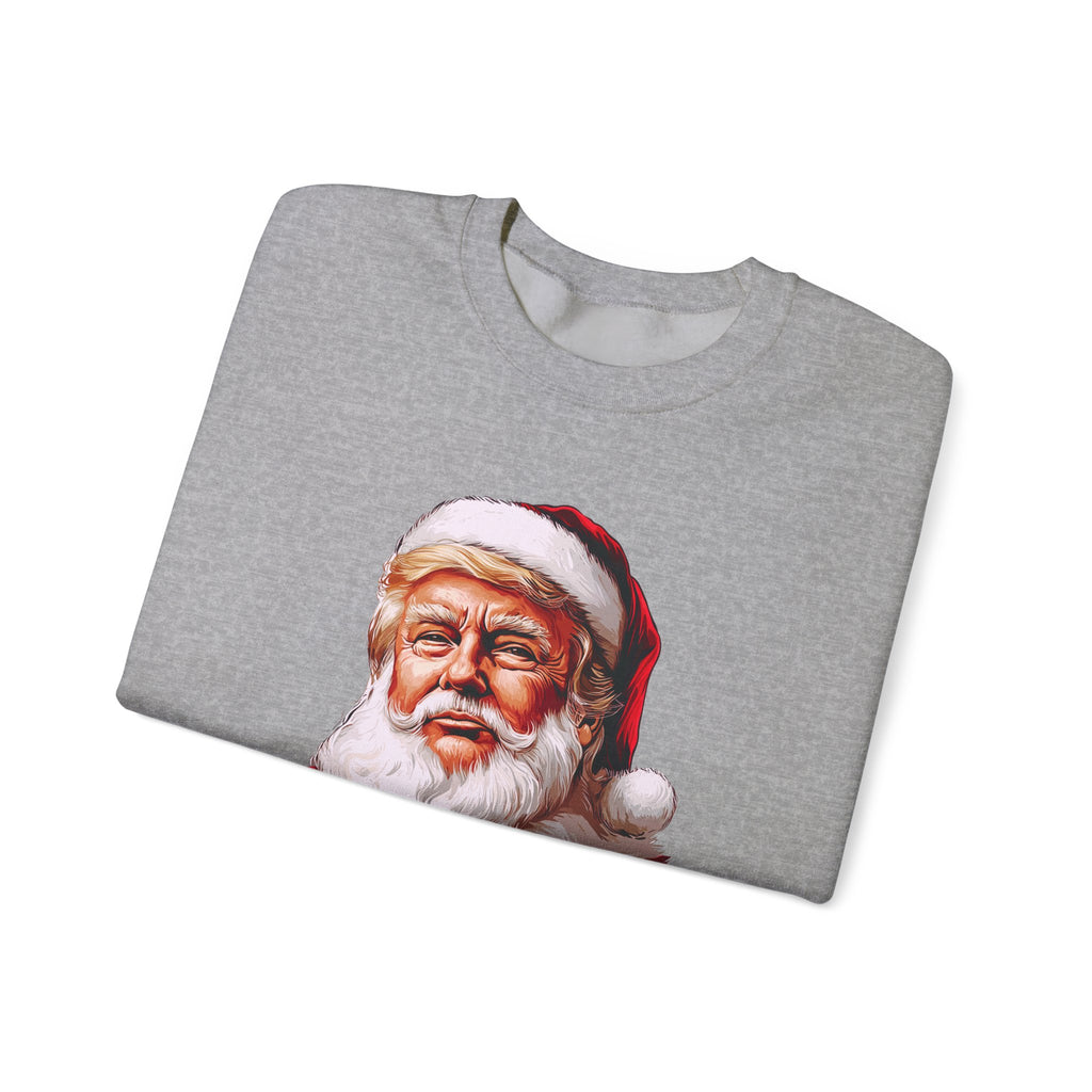 Trump Santa Face Illustration Make Christmas Great Again Sweatshirt