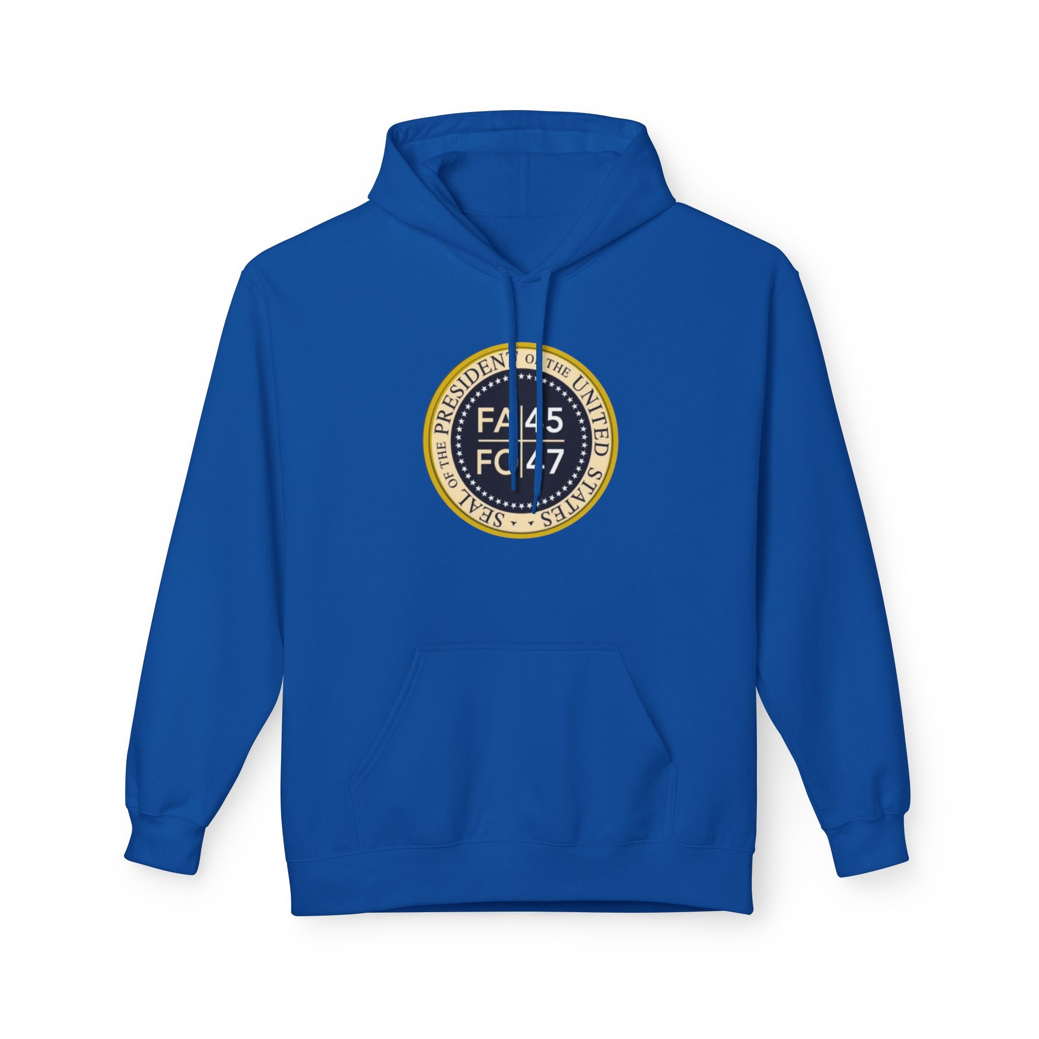 FA45 FO47 Trump Seal Hoodie | Political Satire Presidential Seal
