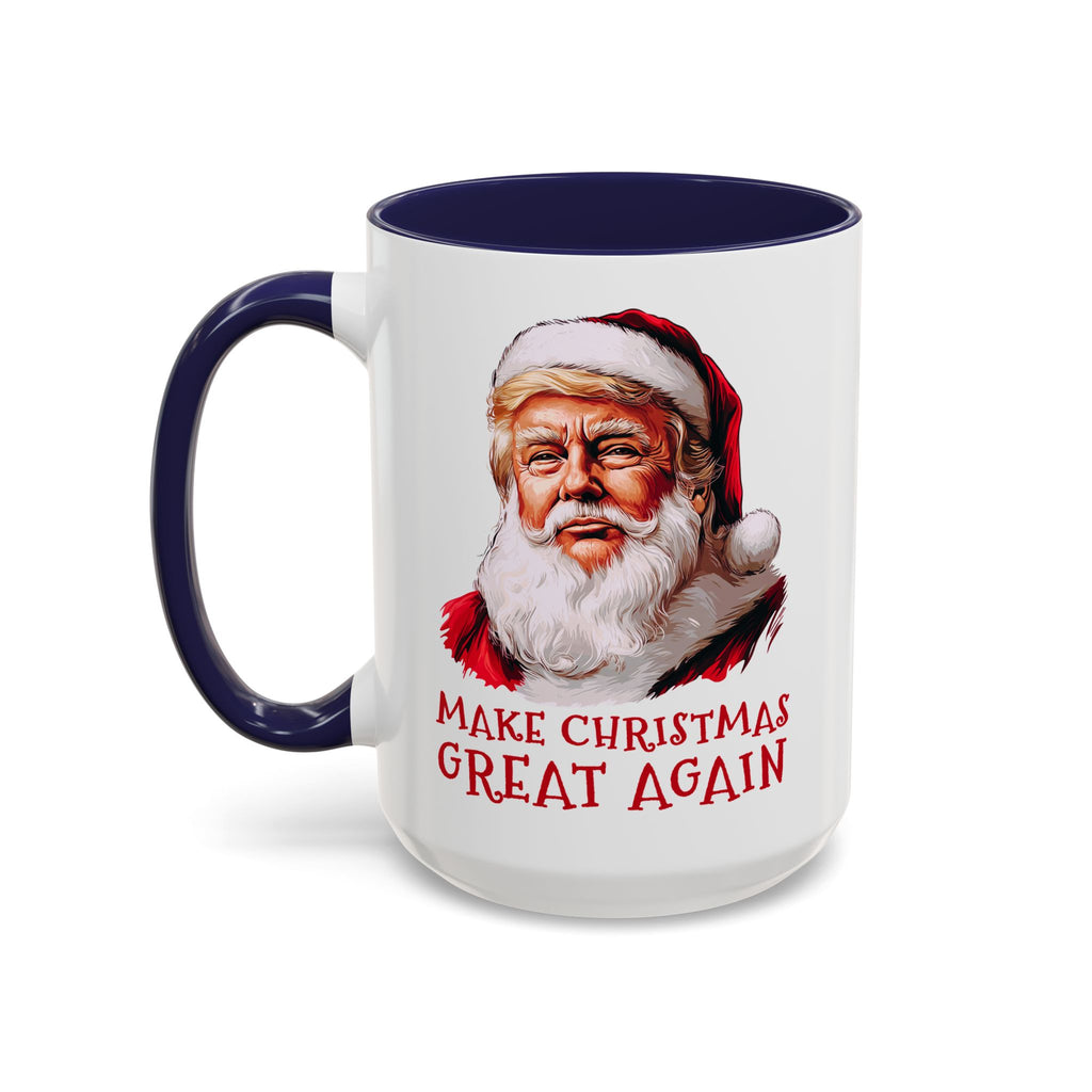 Make Christmas Great Again Mug | Accent Coffee Mug #Trump