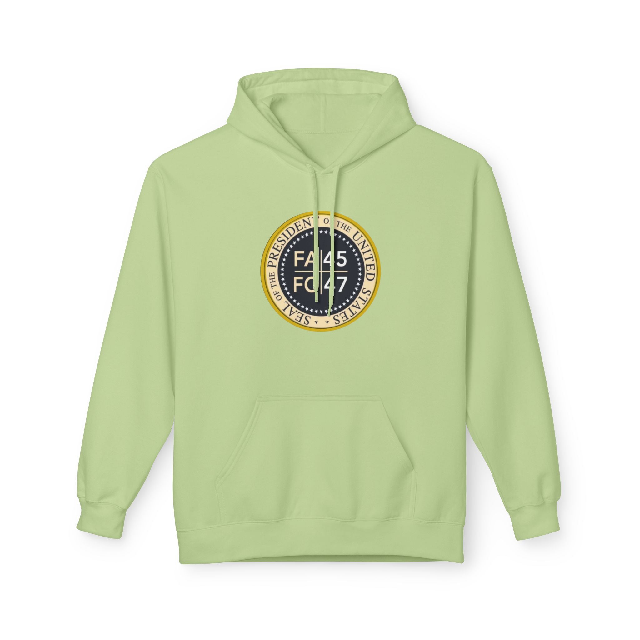 FA45 FO47 Trump Seal Hoodie | Political Satire Presidential Seal