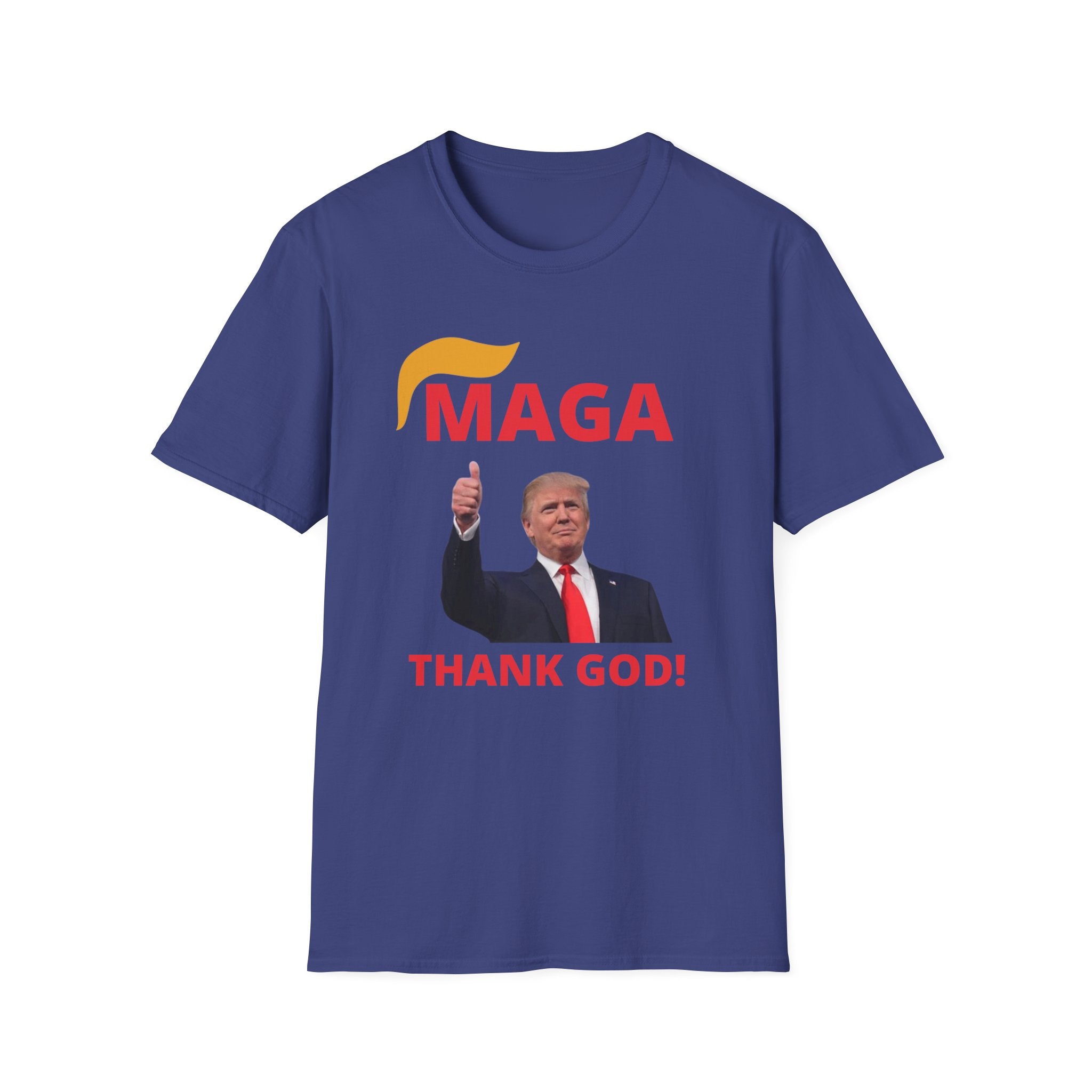 MAGA Thumbs-Up T-Shirt — "THANK GOD!" Political Statement Tee