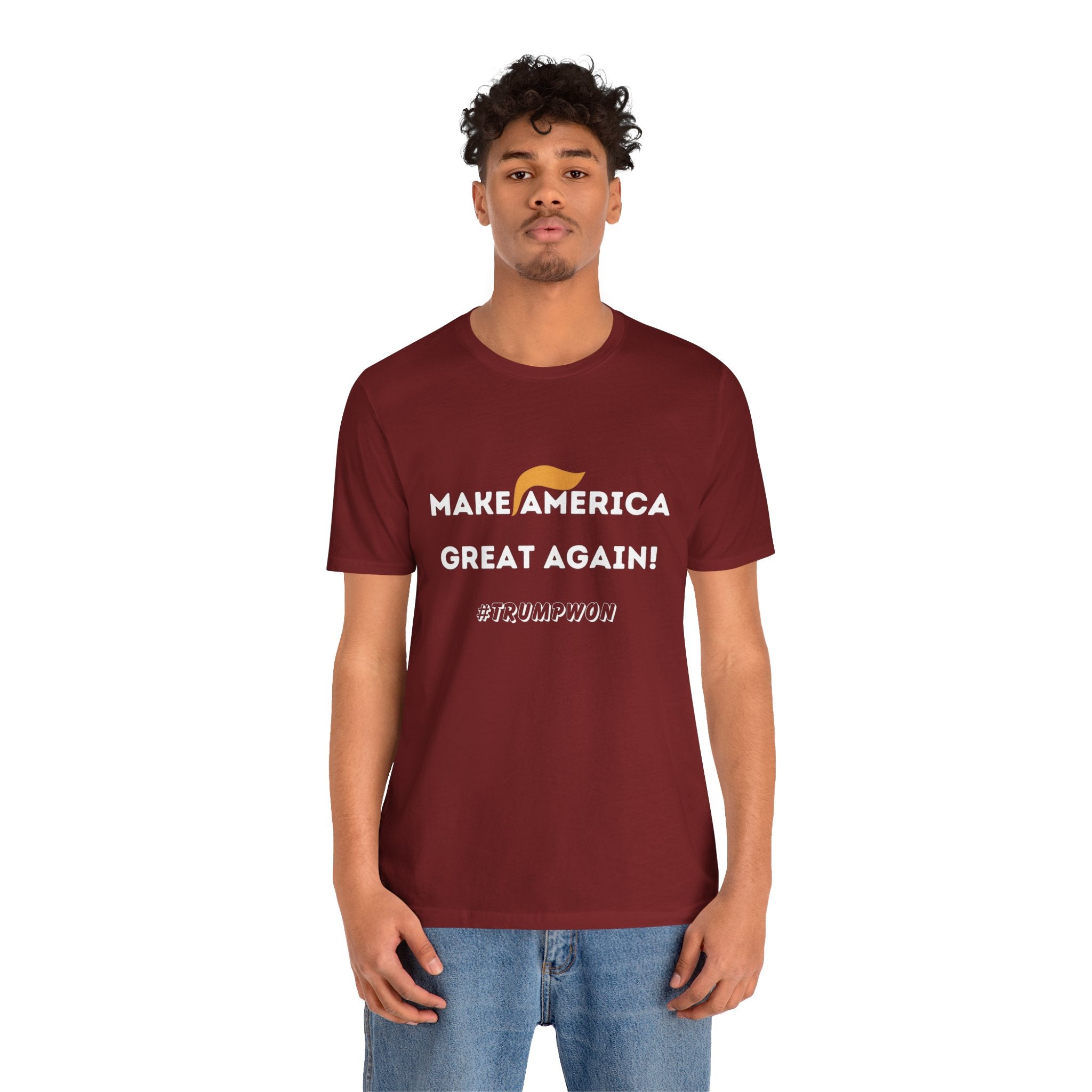 Make America Great Again T-Shirt — Retro Hair Icon Political Tee