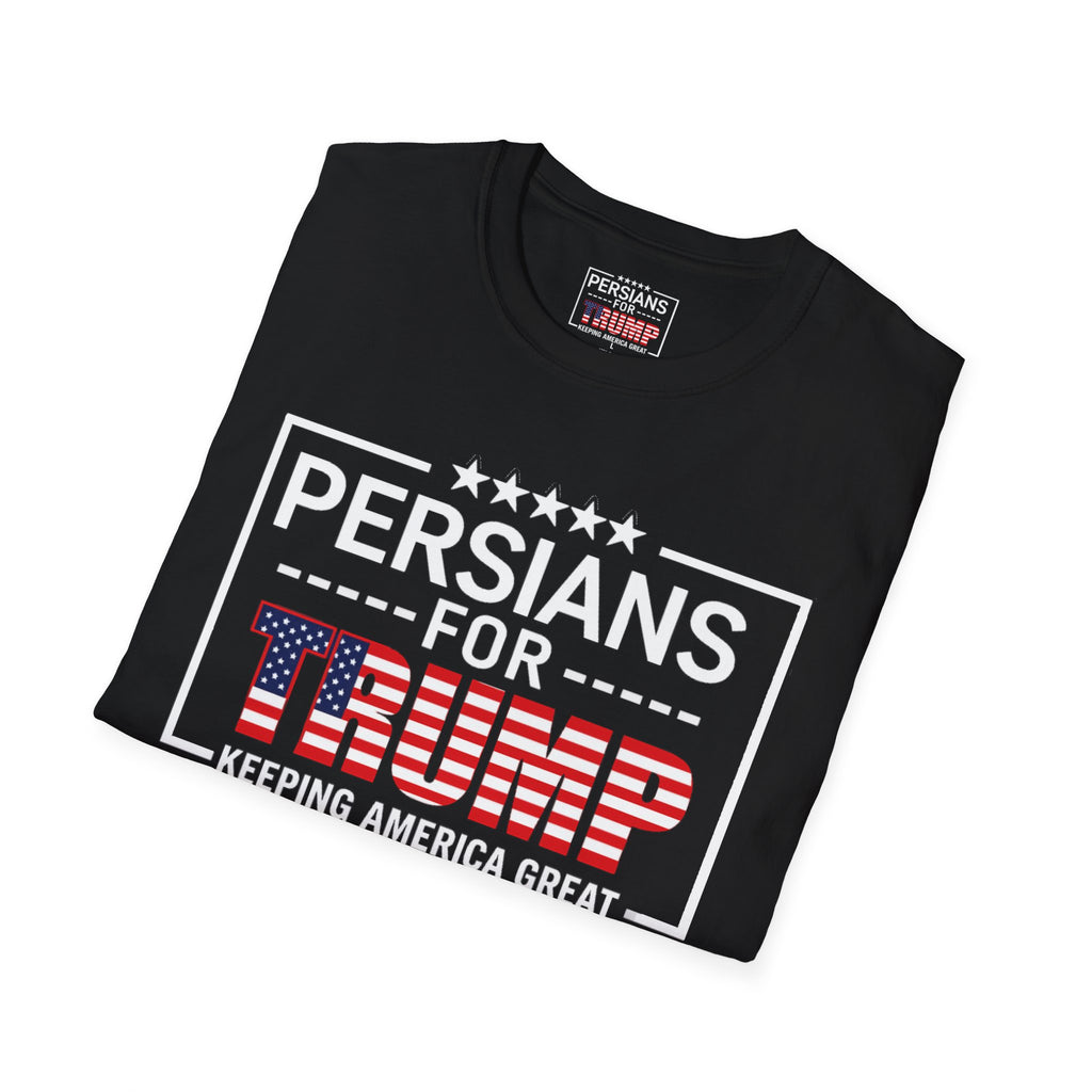 Persians for Trump T-Shirt — Patriotic American Flag Design #Iran #Persia #Trump
