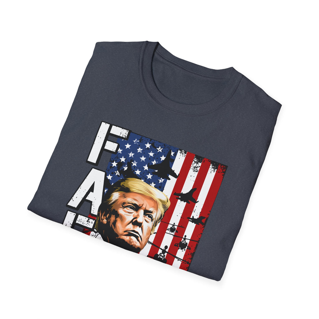 Trump Flag FAFO Graphic T-Shirt — MAGA Patriotic Portrait Tee