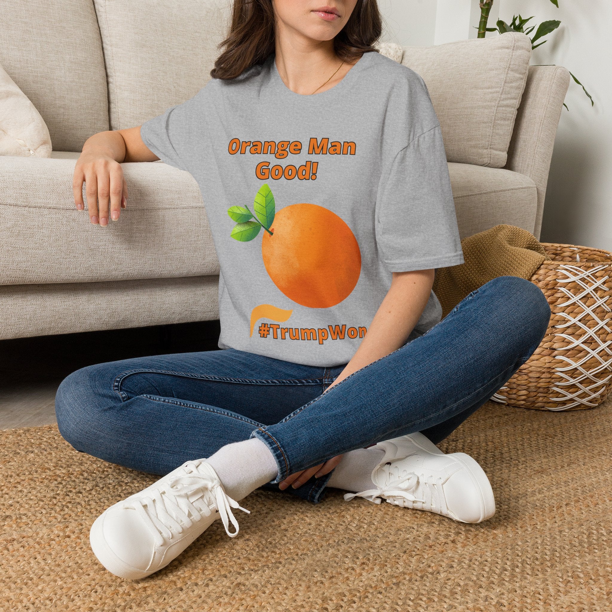 Orange Man Good Softstyle T-Shirt, Trump 2020 Tee, Unisex Shirt, Mens Womens DJT Gift, #TrumpWon