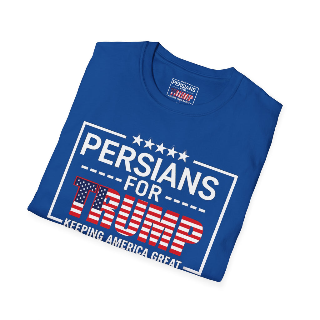 Persians for Trump T-Shirt — Patriotic American Flag Design #Iran #Persia #Trump