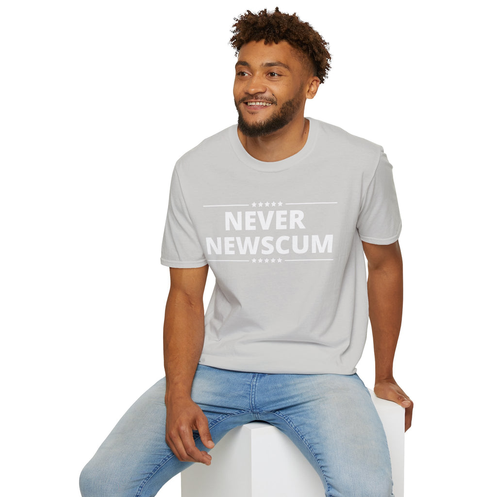 Never Newscum T-Shirt — Bold Political Statement Tee