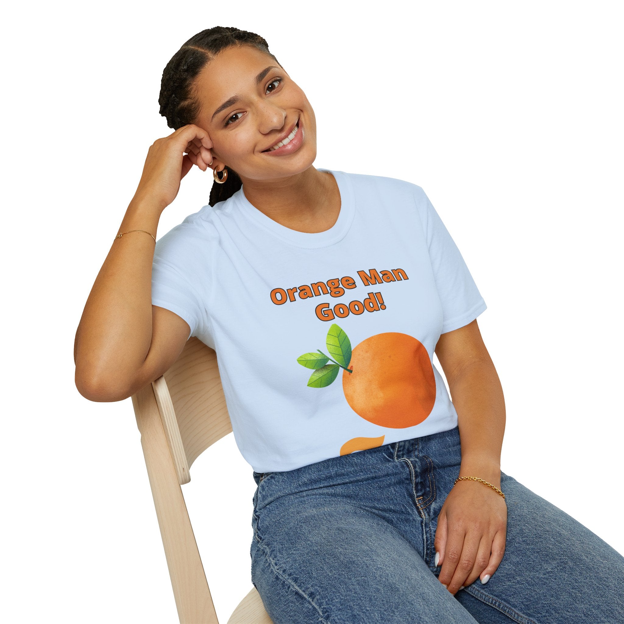 Orange Man Good Softstyle T-Shirt, Trump 2020 Tee, Unisex Shirt, Mens Womens DJT Gift, #TrumpWon