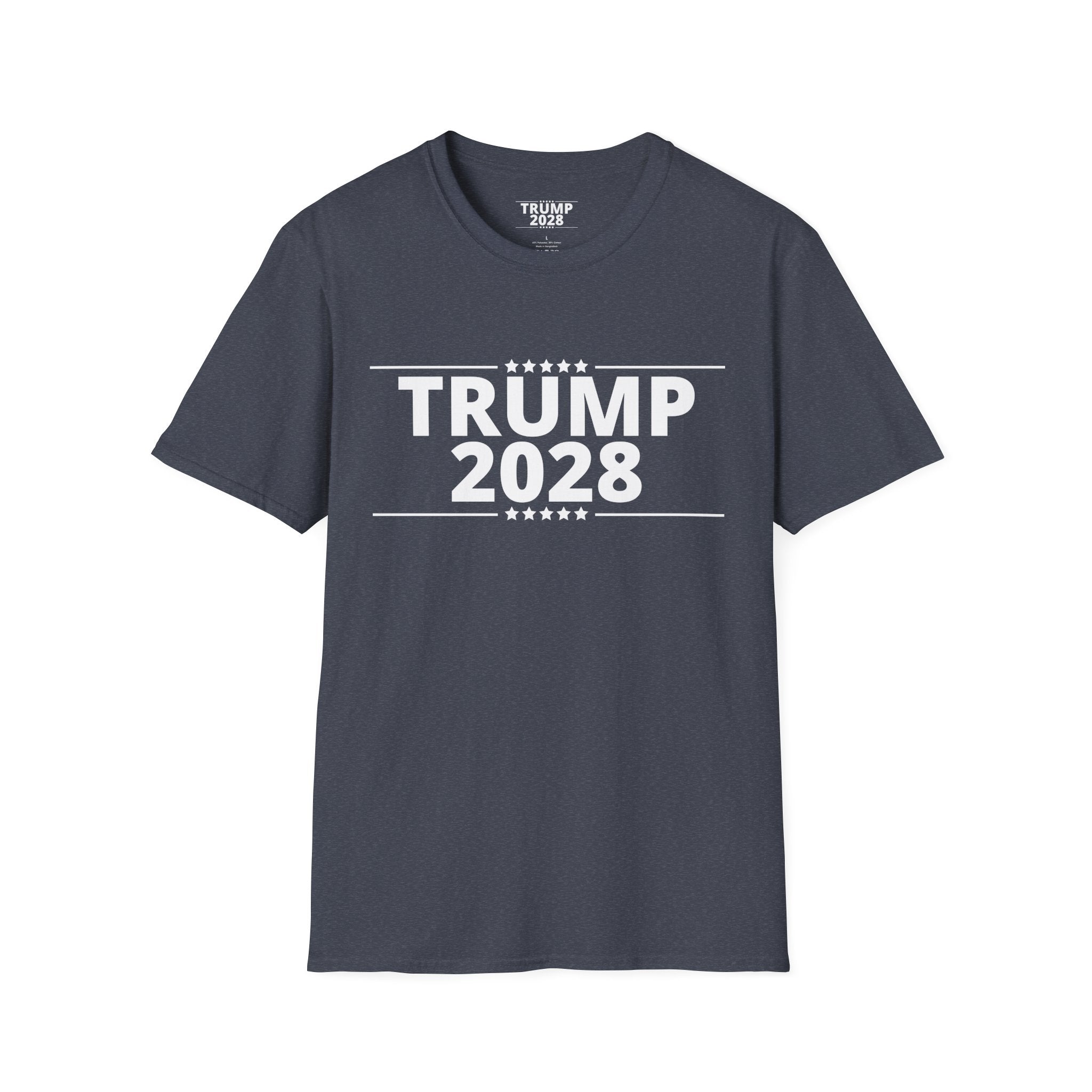 Trump 2028 Mens and Womans Softstyle T-Shirt | Political Apparel, Election 2028 Shirt, Campaign Tee, Gifts for Supporters, Rally Wear