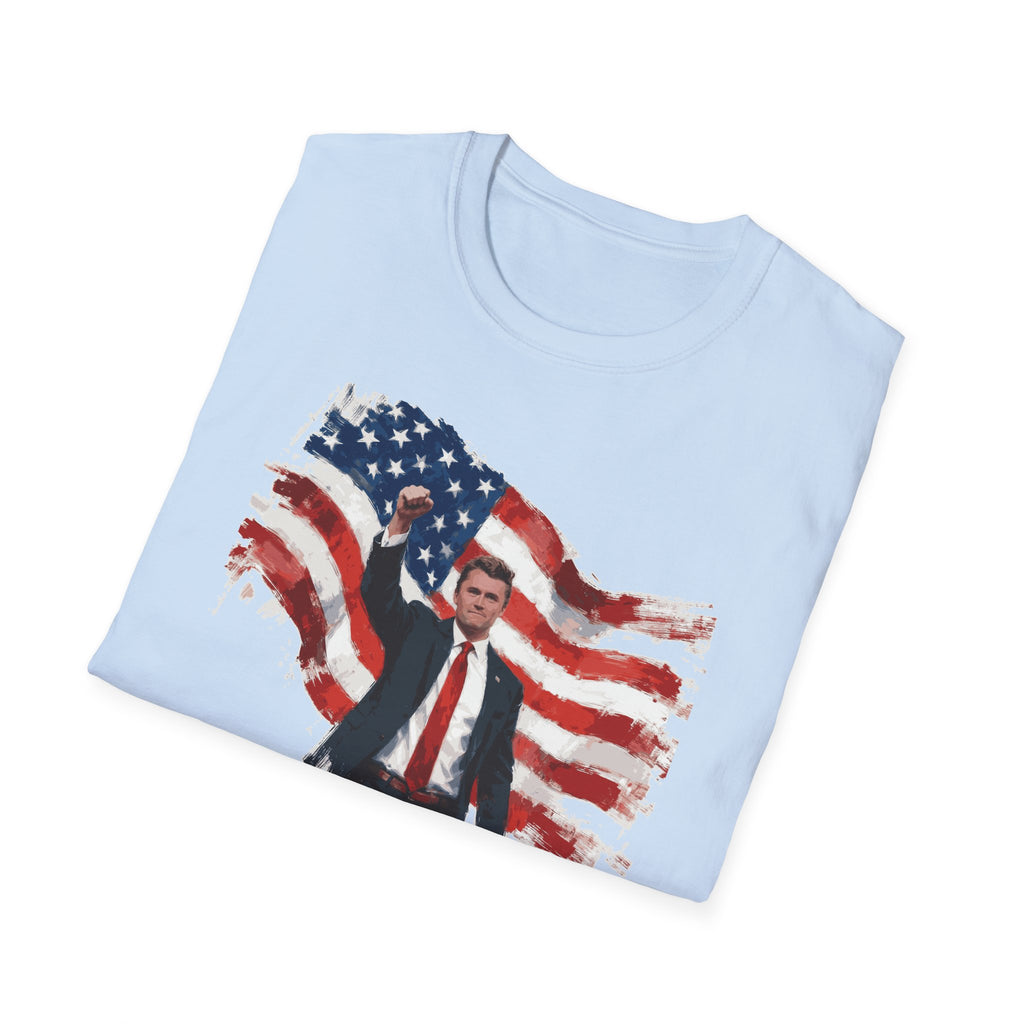 Charlie Kirk Patriotic T-Shirt - America Quote Tee, Fourth of July Shirt Independence Day Gift, Election Day Apparel, Mens Womans Boys Girls