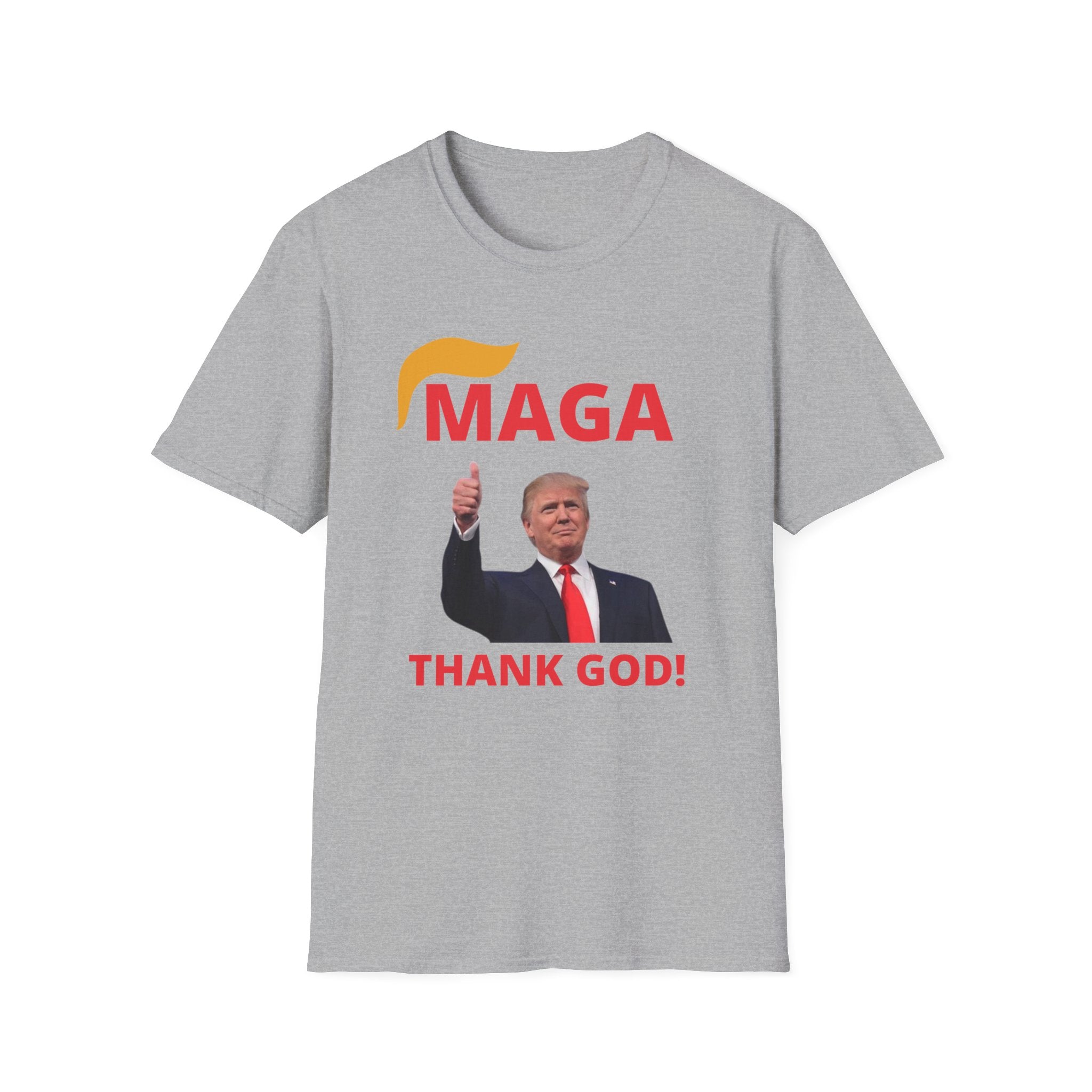 MAGA Thank GOD Unisex Softstyle T-Shirt