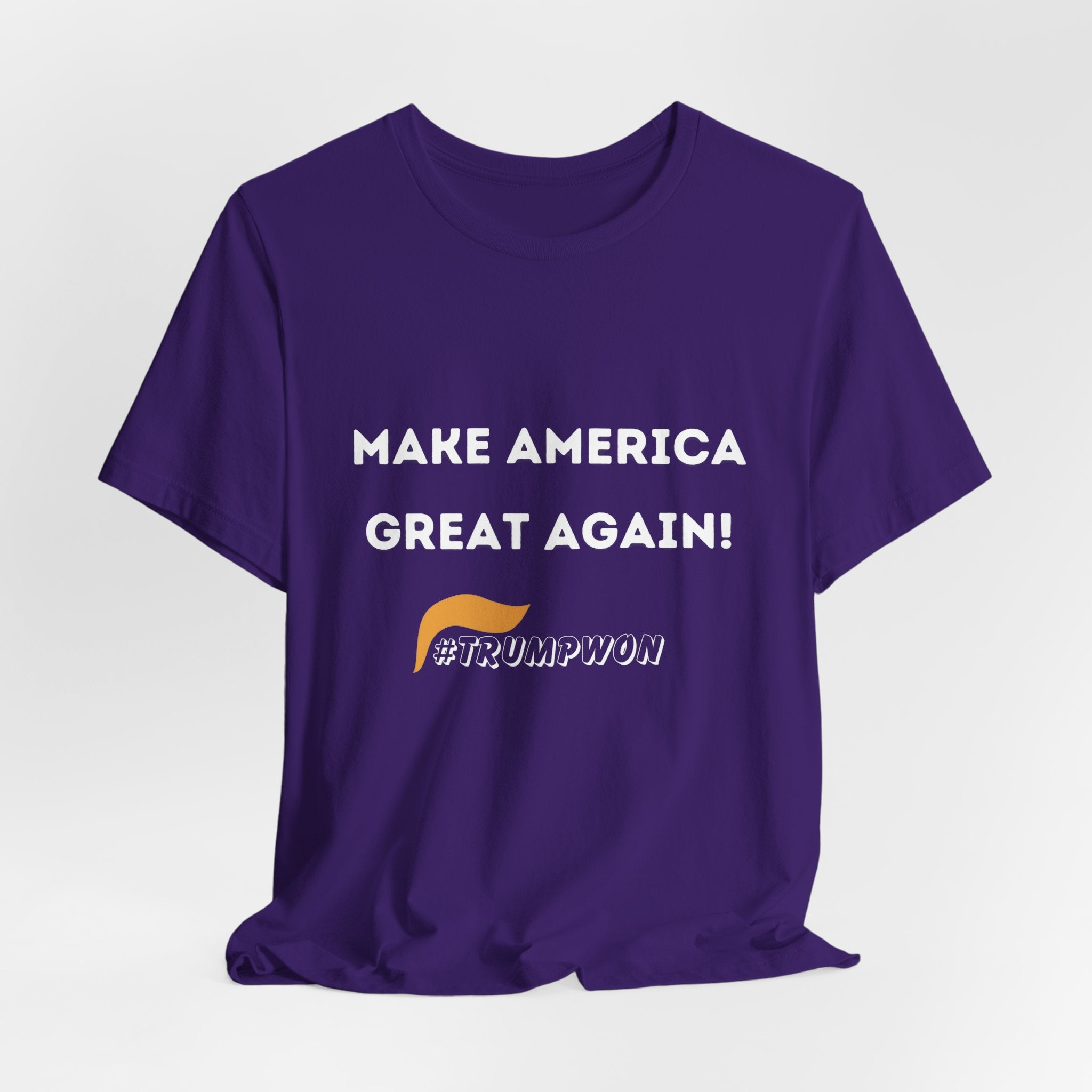 Make America Great Again #TrumpWon Mens Womans Jersey Short Sleeve Tee, Election Tee, Political Shirt, Patriotic Apparel, American Flag Clothing