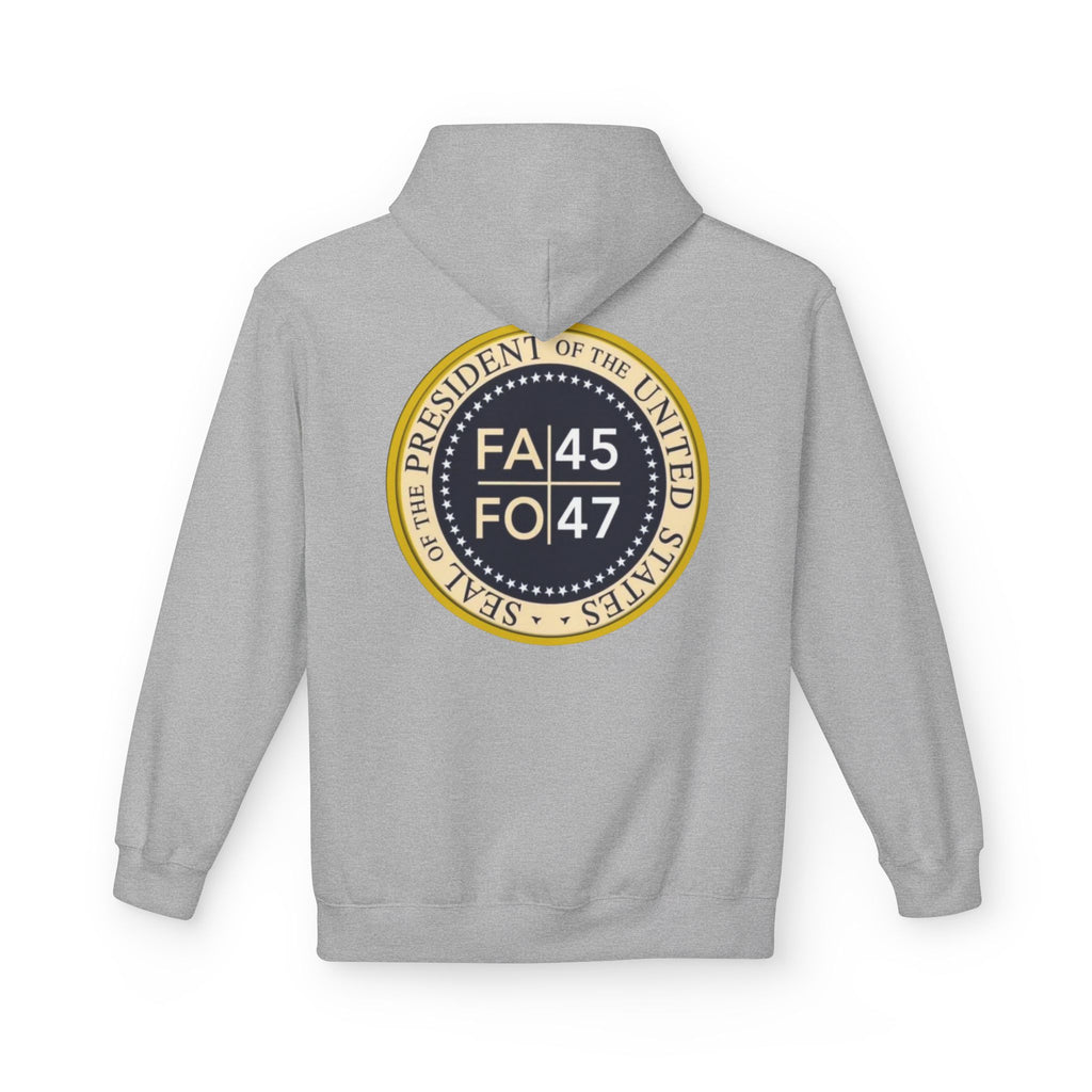 FA45 FO47 Trump Seal Hoodie | Political Satire Presidential Seal