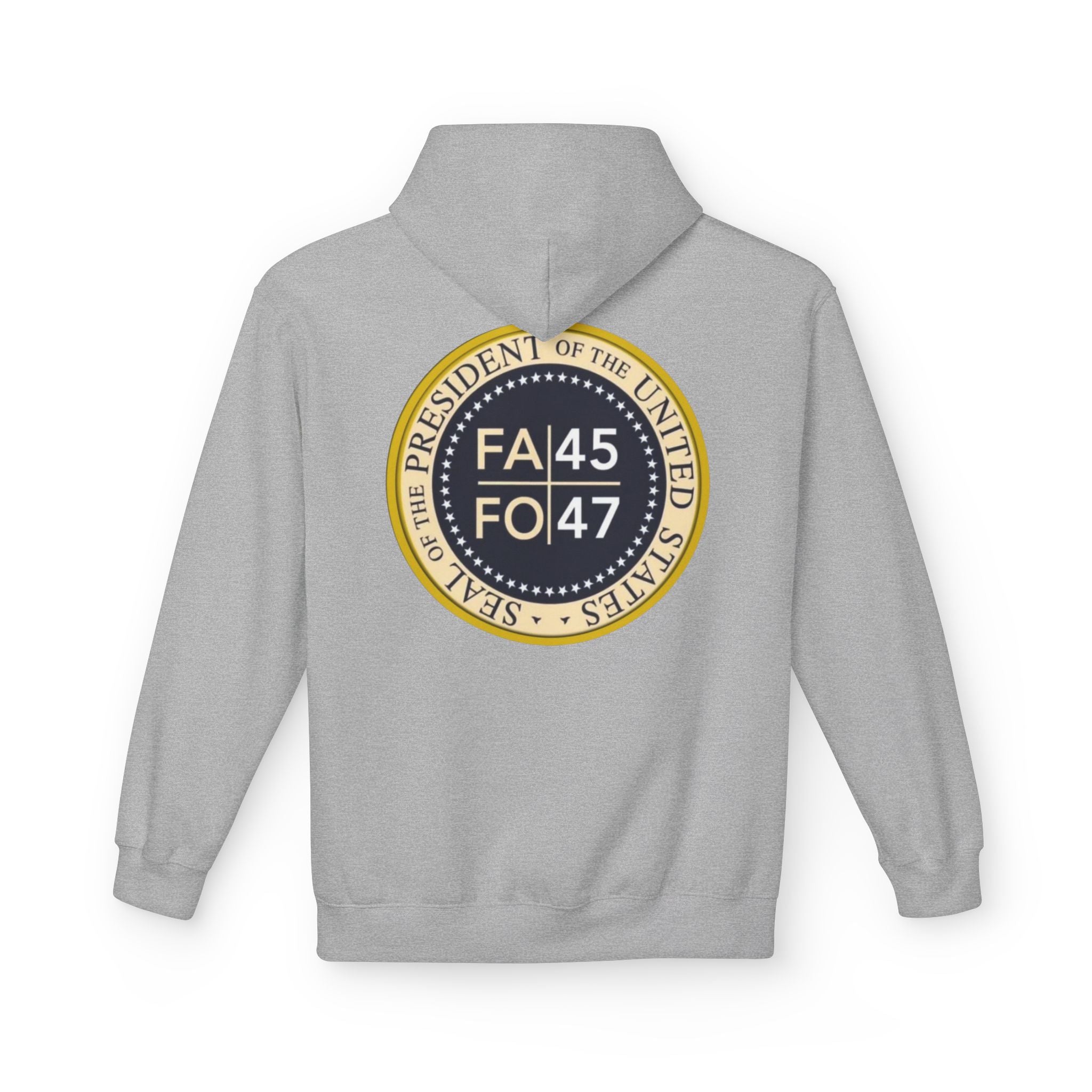 FA45 FO47 Trump Seal Hoodie | Political Satire Presidential Seal