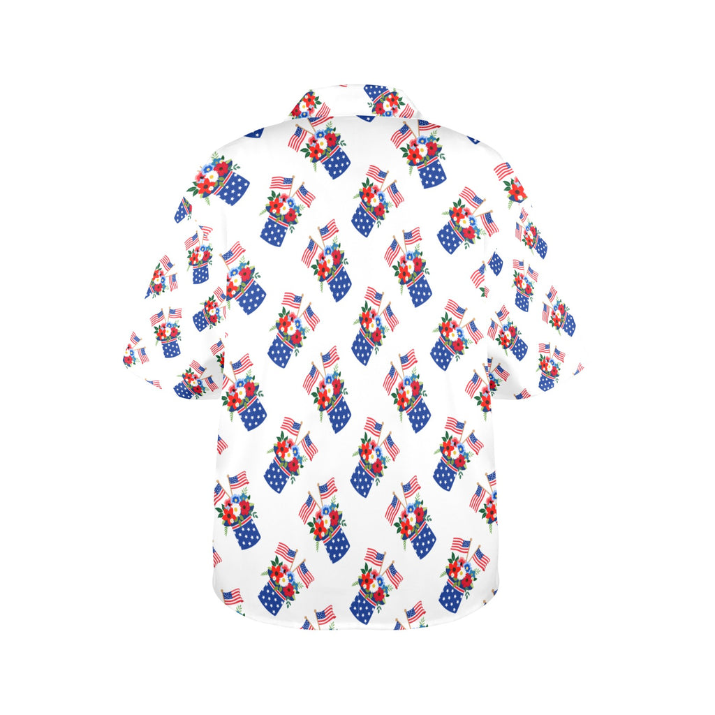Red White Blue Celebration Women's All Over Print Shirt （Made in USA，Ships to USA Only）Free Shipping