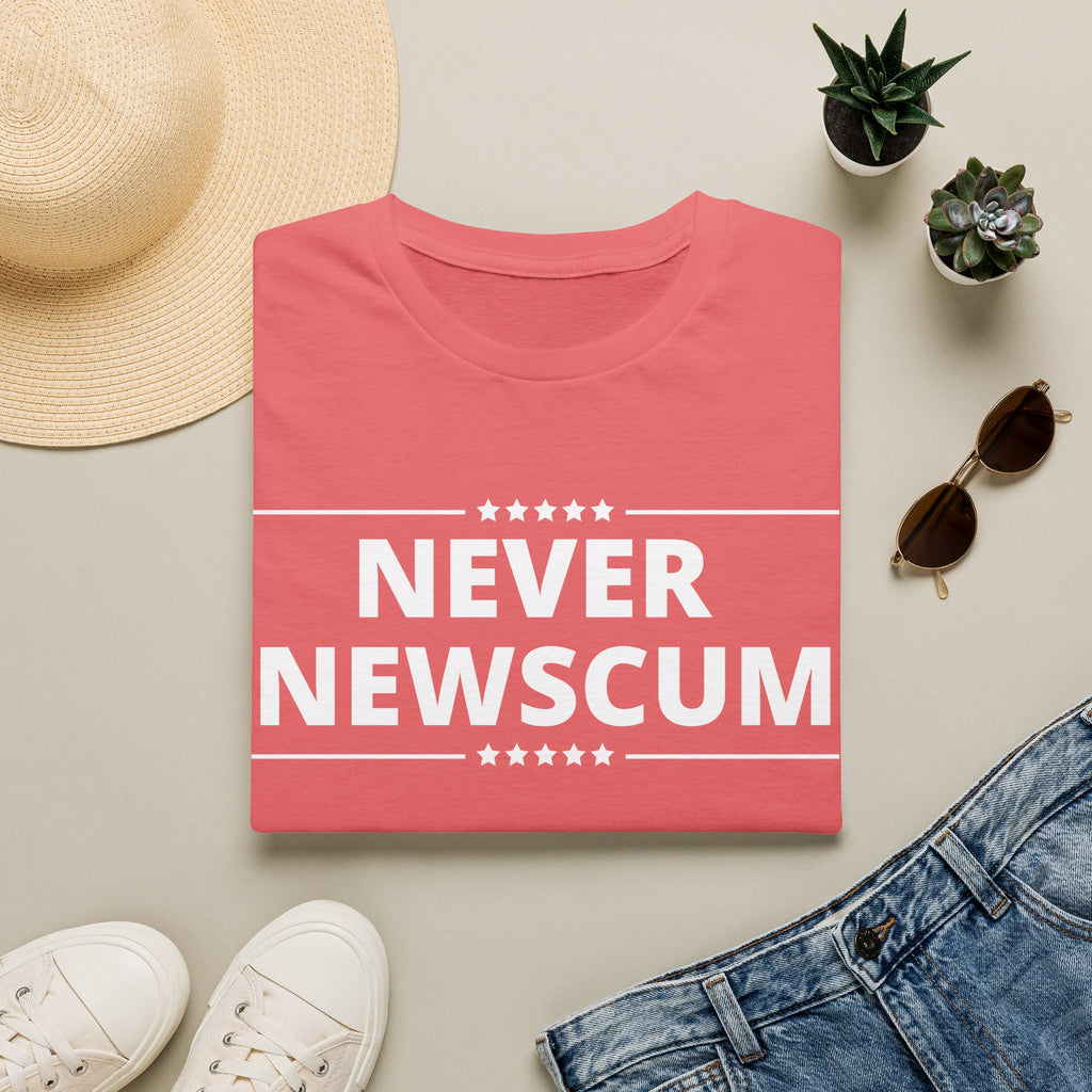 Never Newscum T-Shirt — Bold Political Statement Tee