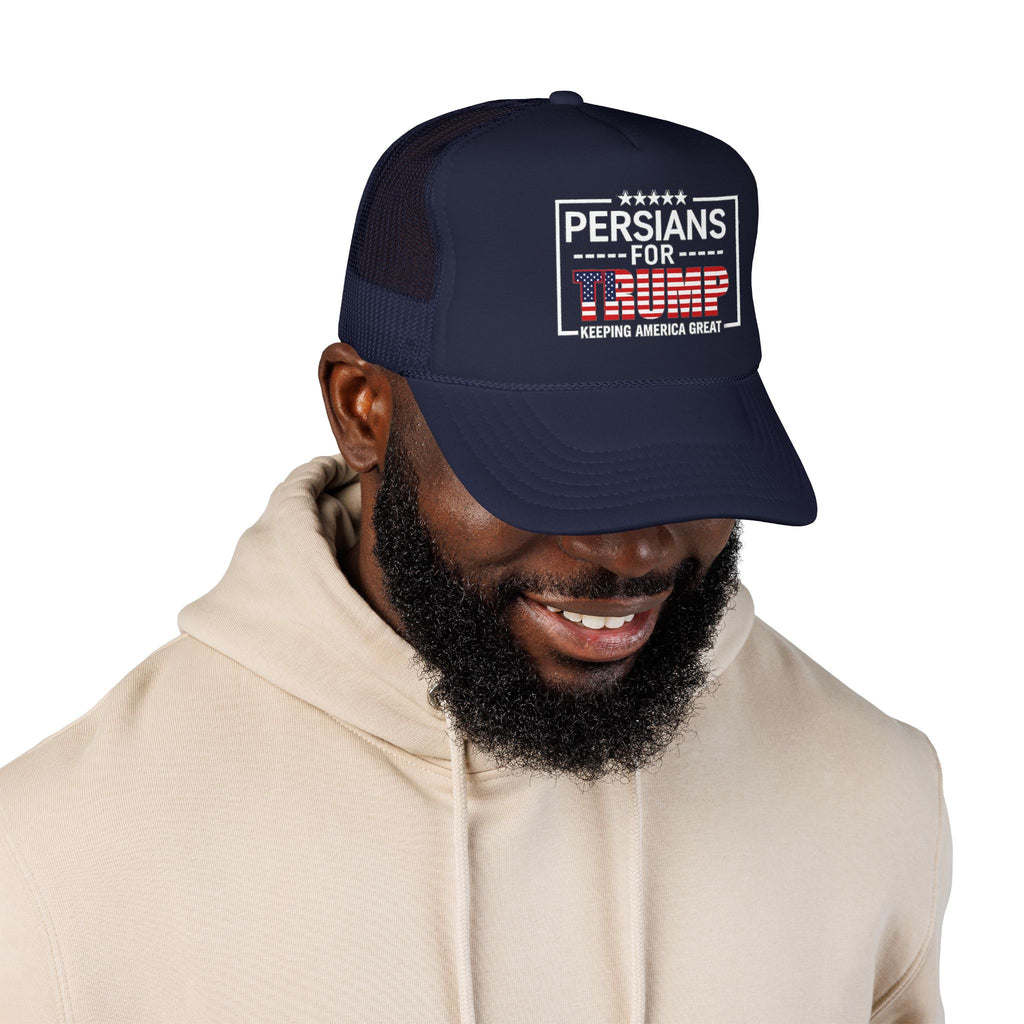 Trucker Hat — Persians for Trump "Keeping America Great" Mesh Cap #Iran #Persia #Trump