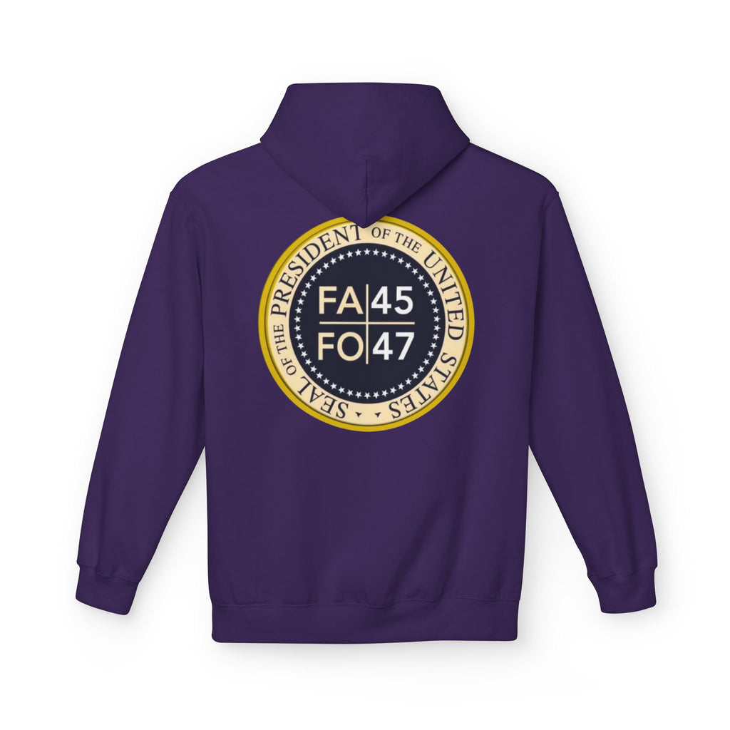 FA45 FO47 Trump Seal Hoodie | Political Satire Presidential Seal