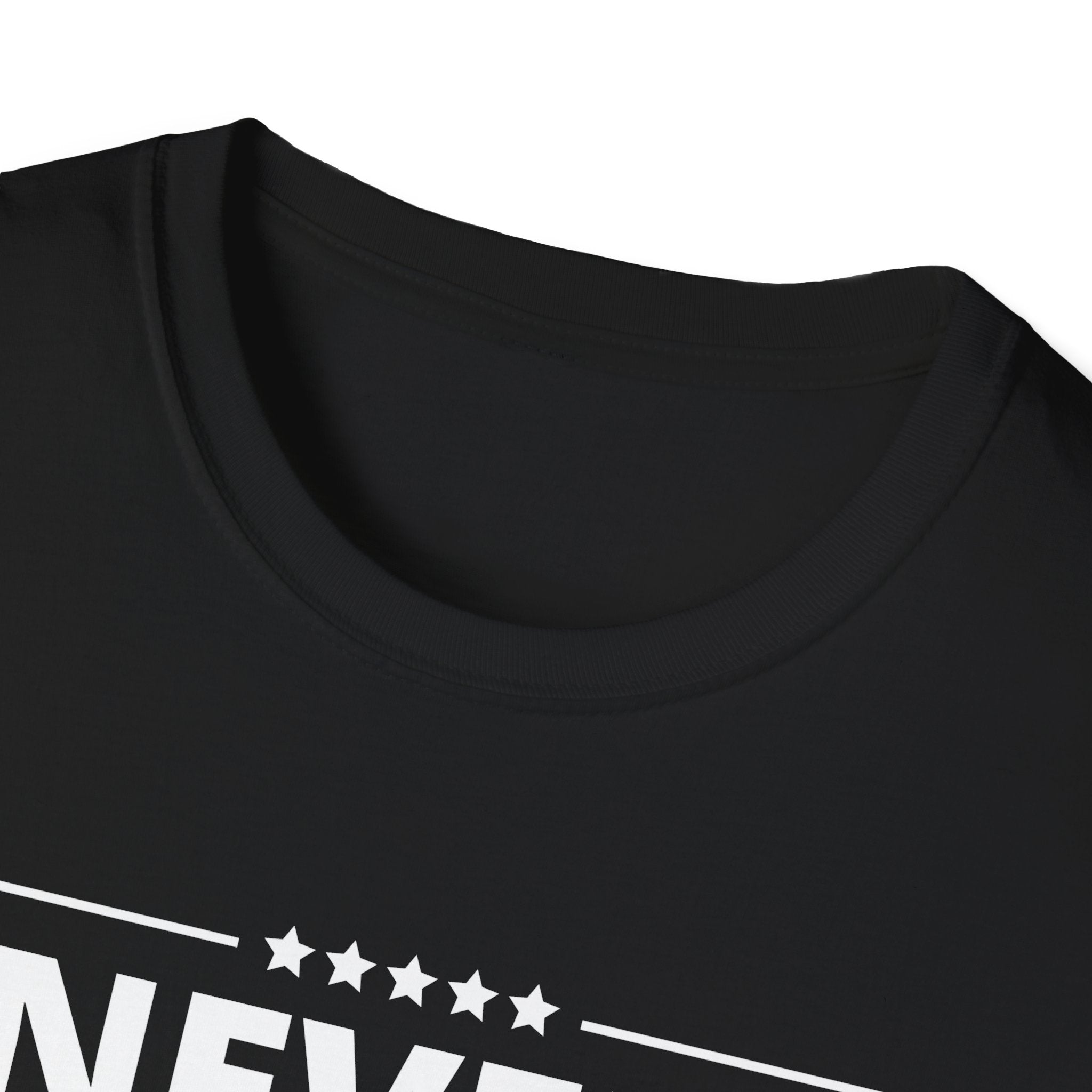 Never NewScum Mens Womans Softstyle T-Shirt, Funny Graphic Tee, Statement Shirt, Casual Wear, Gift for Friends, Political NeverNewScum.com