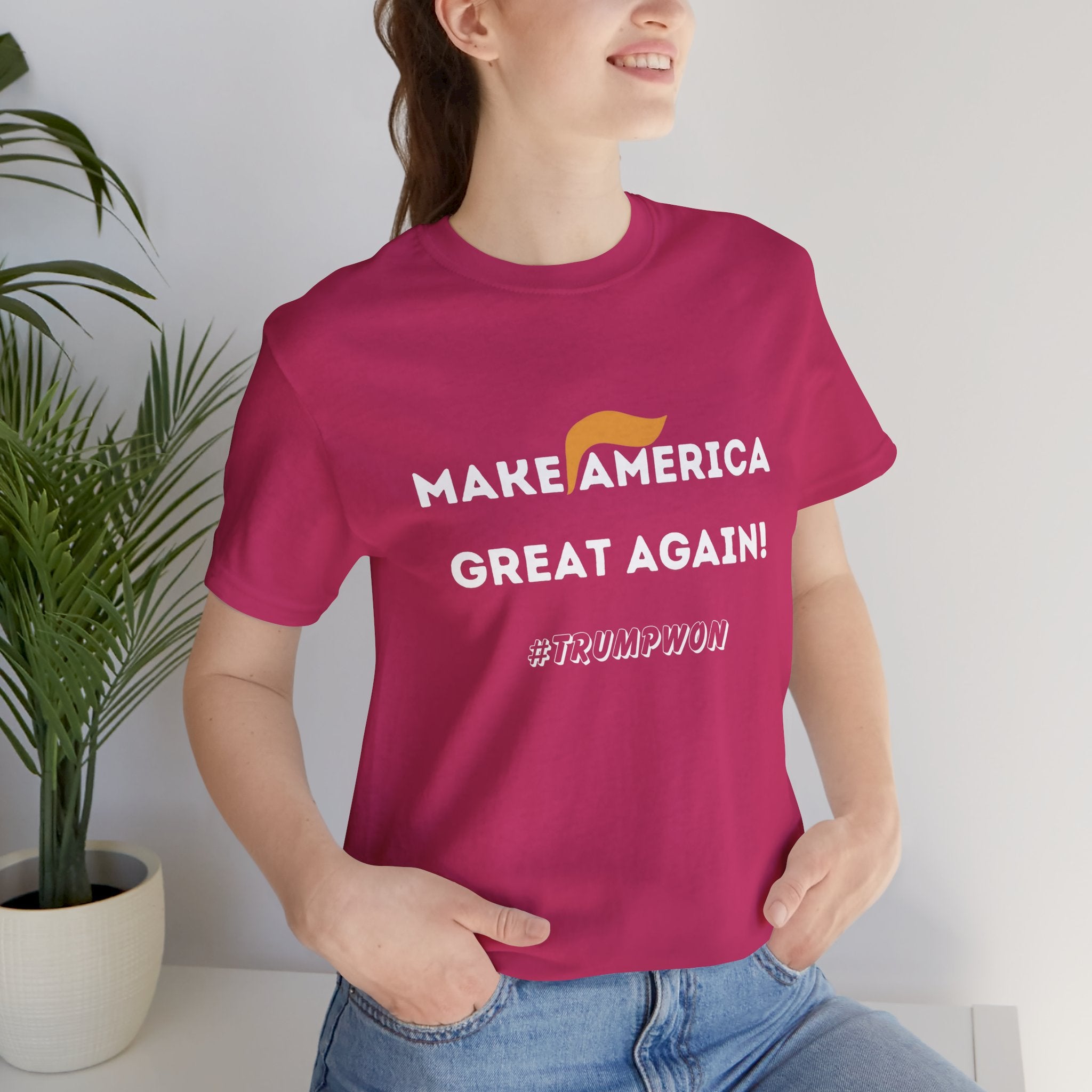 Make America Great Again T-Shirt — Retro Hair Icon Political Tee