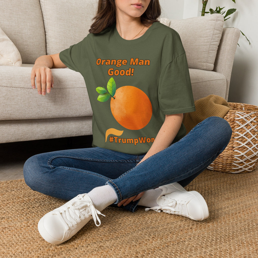 Orange Man Good Softstyle T-Shirt, Trump 2020 Tee, Unisex Shirt, Mens Womens DJT Gift, #TrumpWon