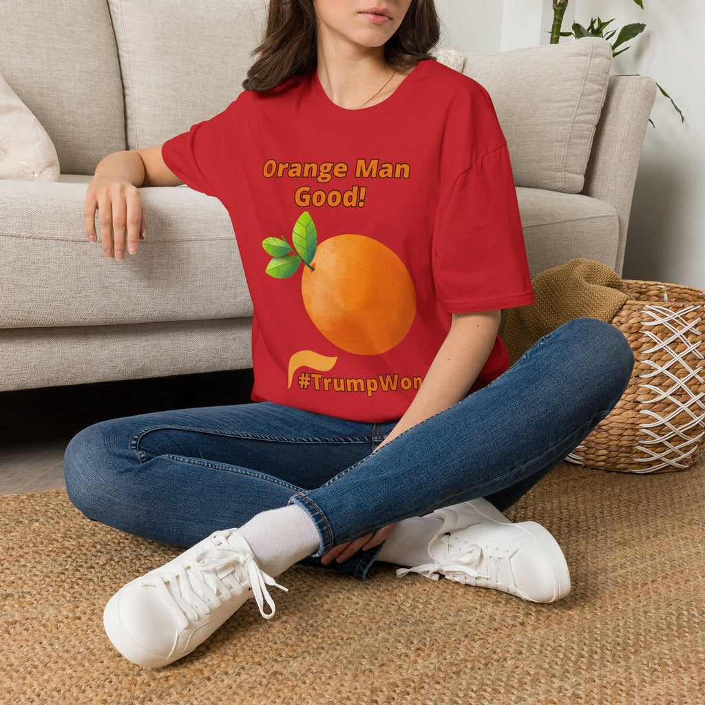 Orange Man Good Softstyle T-Shirt, Trump 2020 Tee, Unisex Shirt, Mens Womens DJT Gift, #TrumpWon