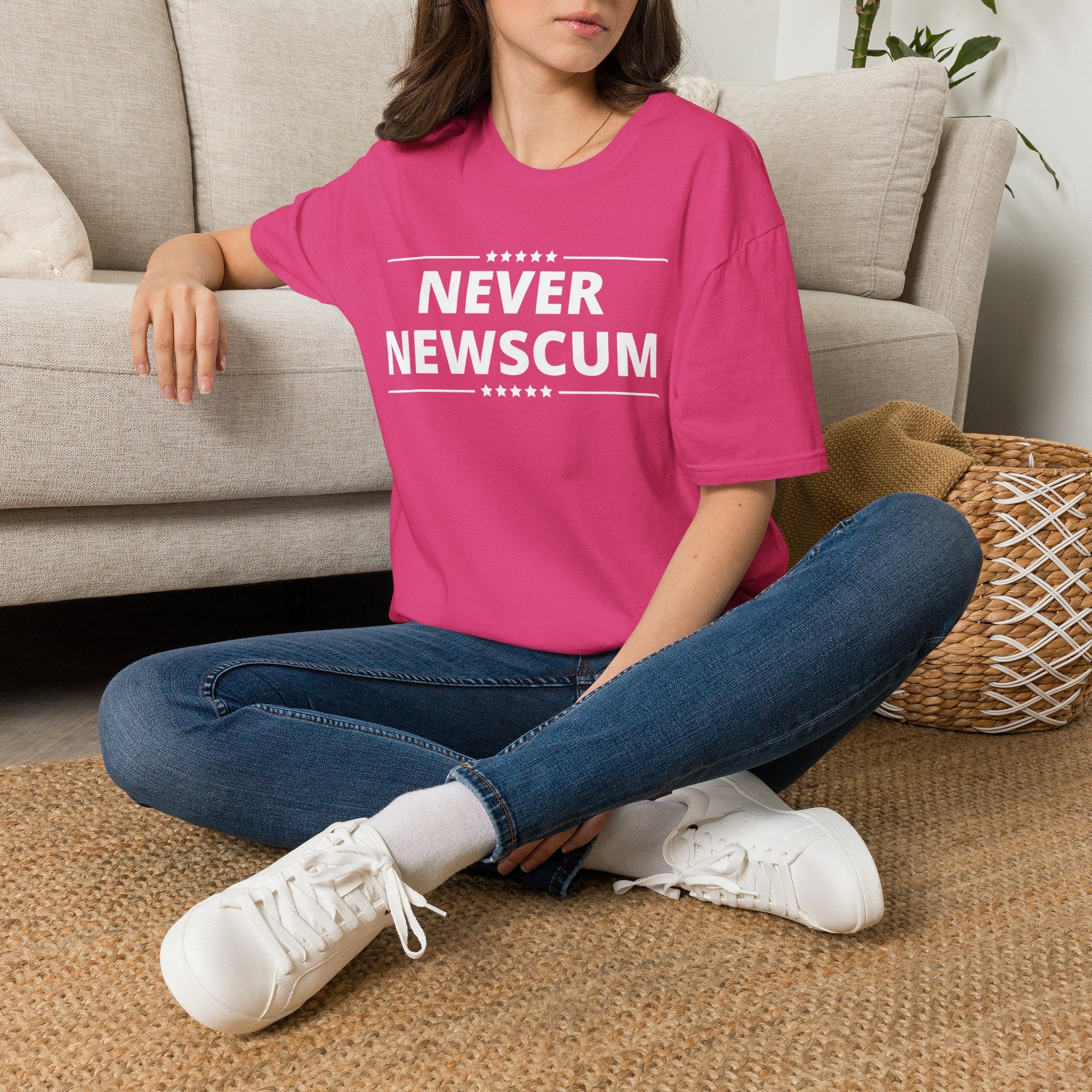 Never Newscum T-Shirt — Bold Political Statement Tee