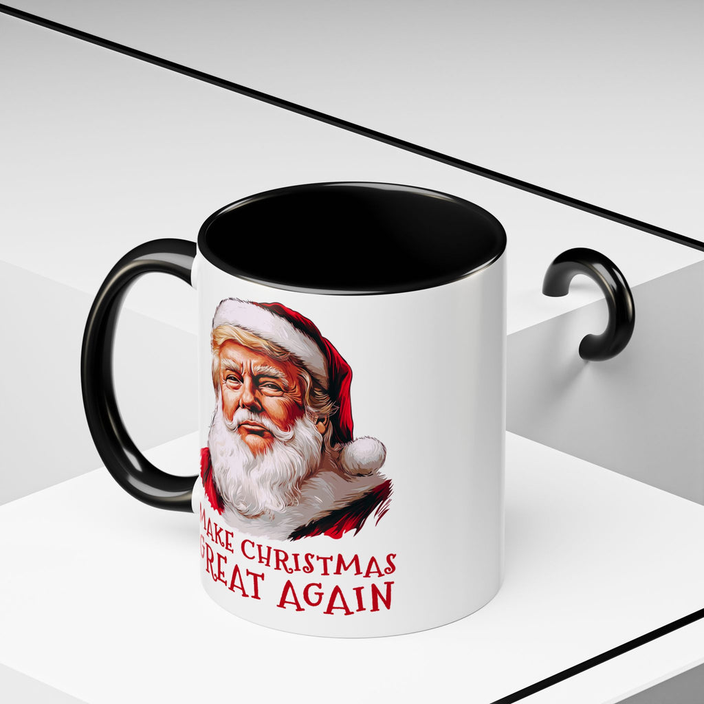 Make Christmas Great Again Mug | Accent Coffee Mug #Trump