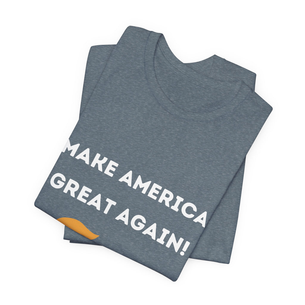 Make America Great Again #TrumpWon Mens Womans Jersey Short Sleeve Tee, Election Tee, Political Shirt, Patriotic Apparel, American Flag Clothing