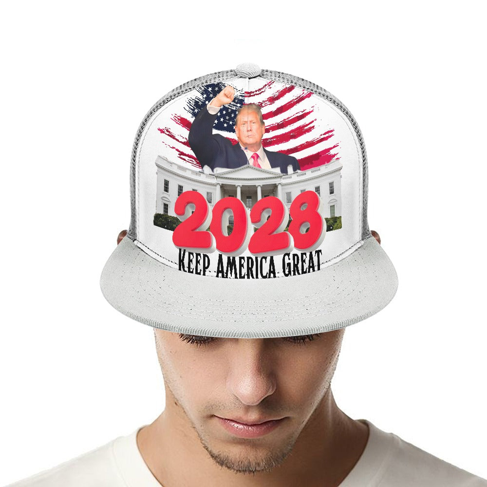 Keep America Great Trump 2028 Baseball Cap flat FREE SHIPPING