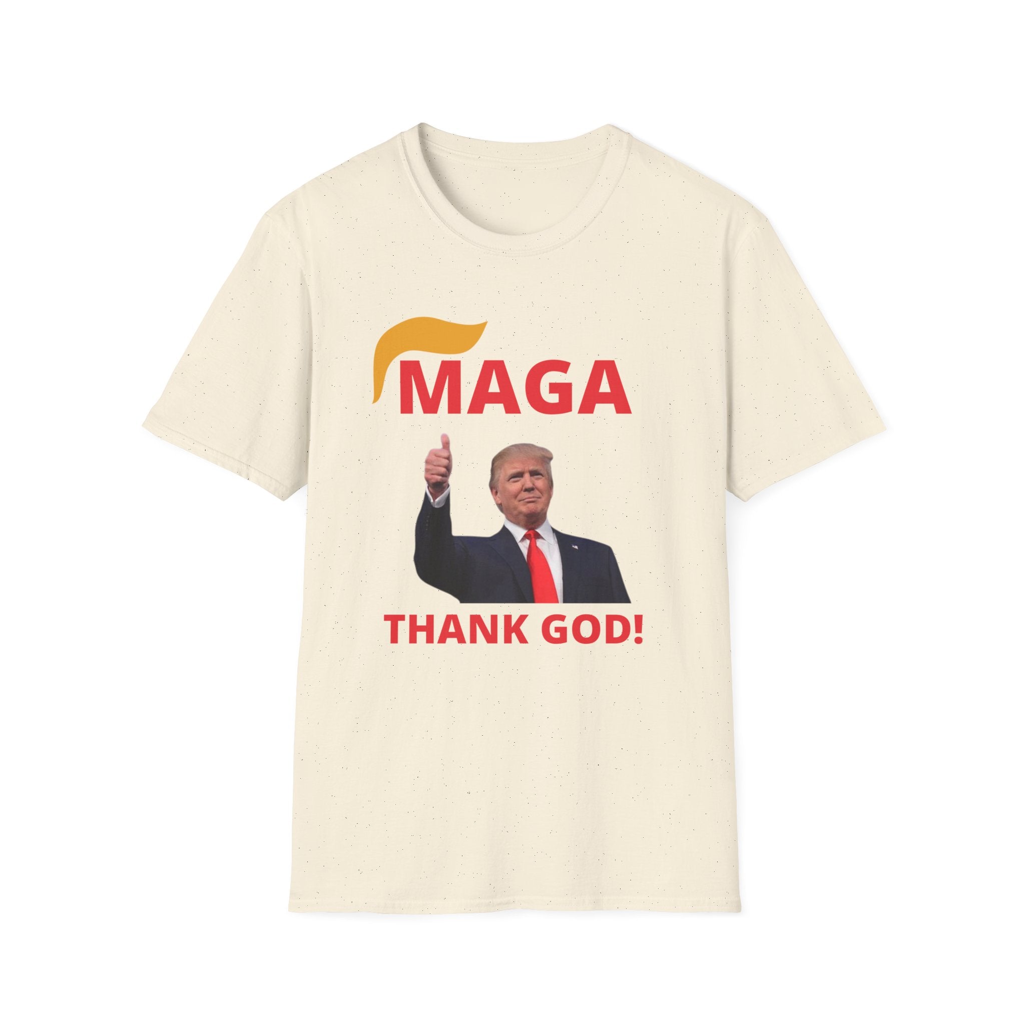 MAGA Thumbs-Up T-Shirt — "THANK GOD!" Political Statement Tee