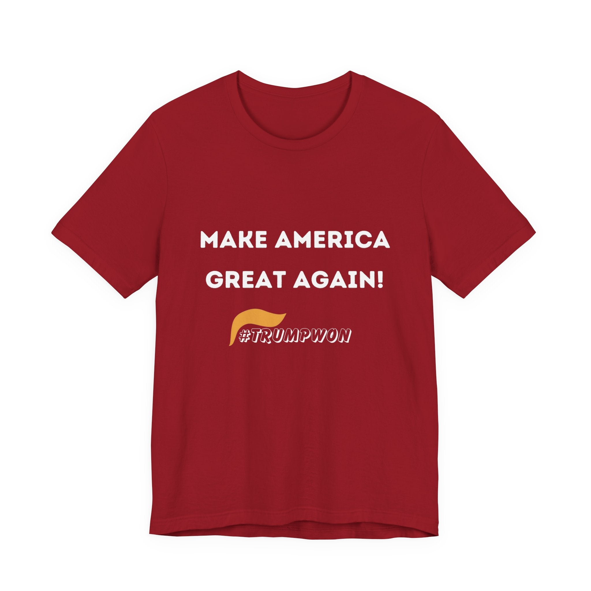 Make America Great Again #TrumpWon Unisex Jersey Short Sleeve Tee