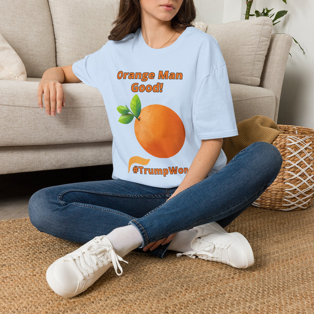 Orange Man Good Softstyle T-Shirt, Trump 2020 Tee, Unisex Shirt, Mens Womens DJT Gift, #TrumpWon