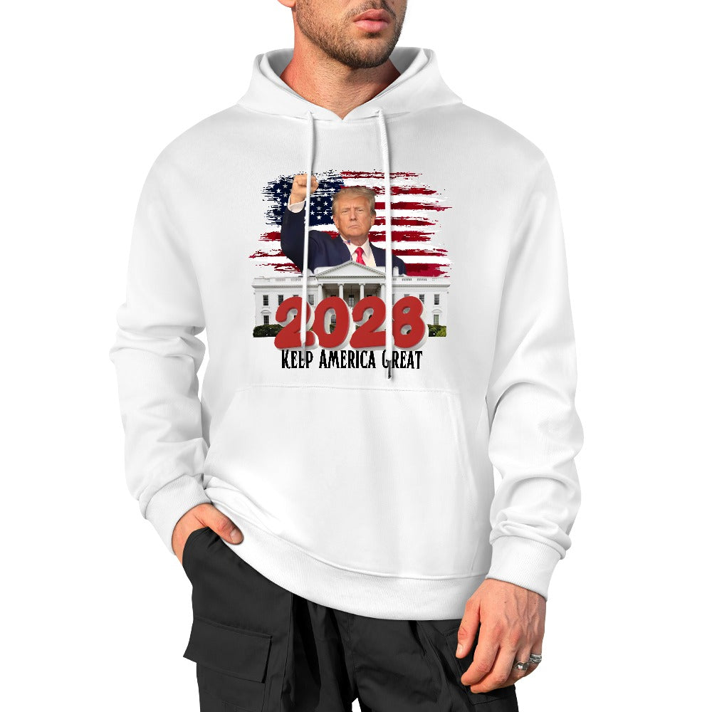 Keep America Great Trump 2028 New Pure cotton hooded sweater FREE SHIPPING
