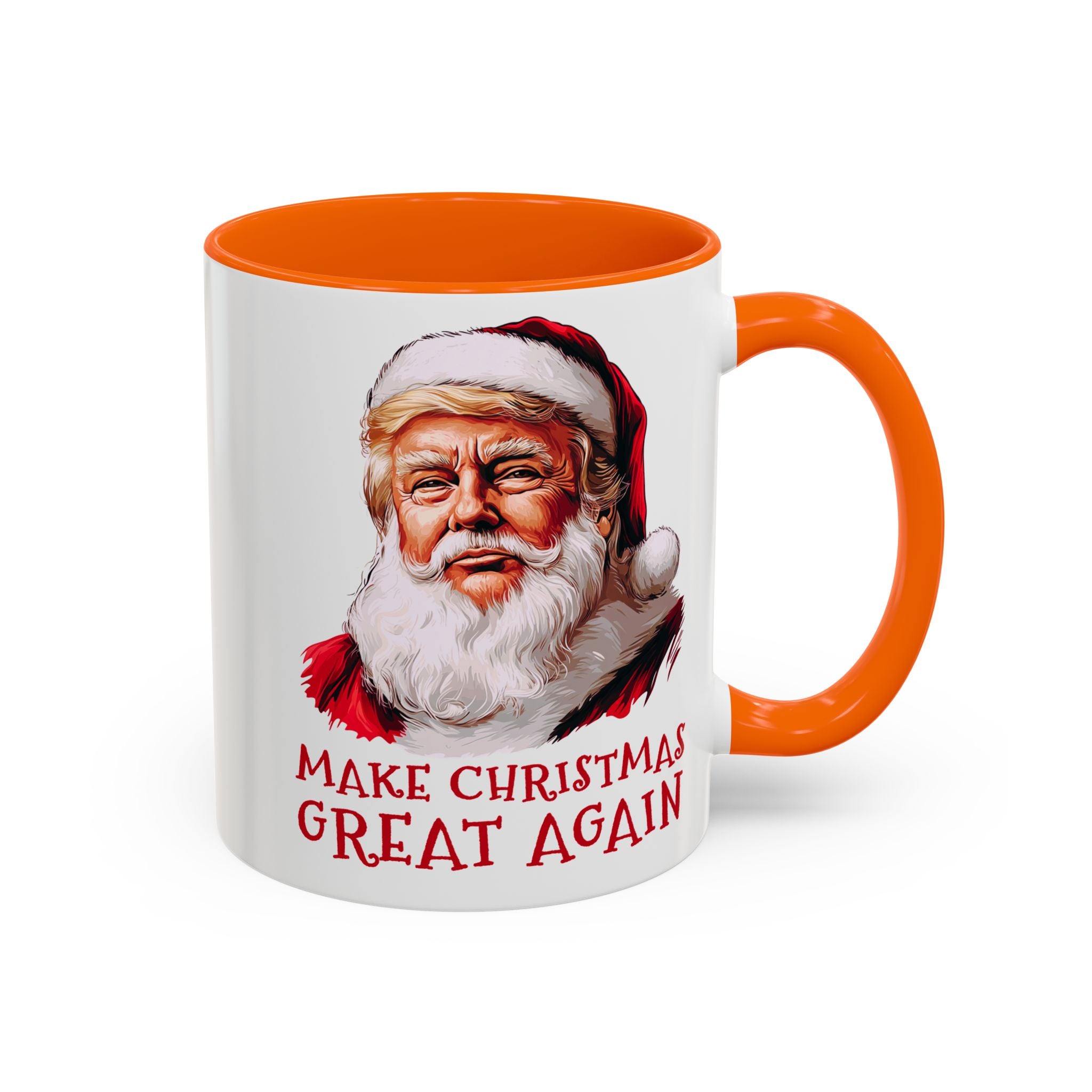 Make Christmas Great Again Mug | Accent Coffee Mug #Trump