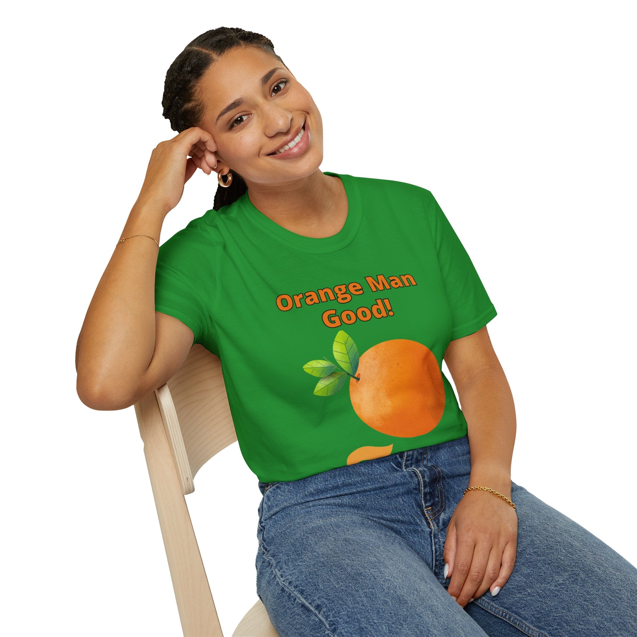 Orange Man Good Softstyle T-Shirt, Trump 2020 Tee, Unisex Shirt, Mens Womens DJT Gift, #TrumpWon