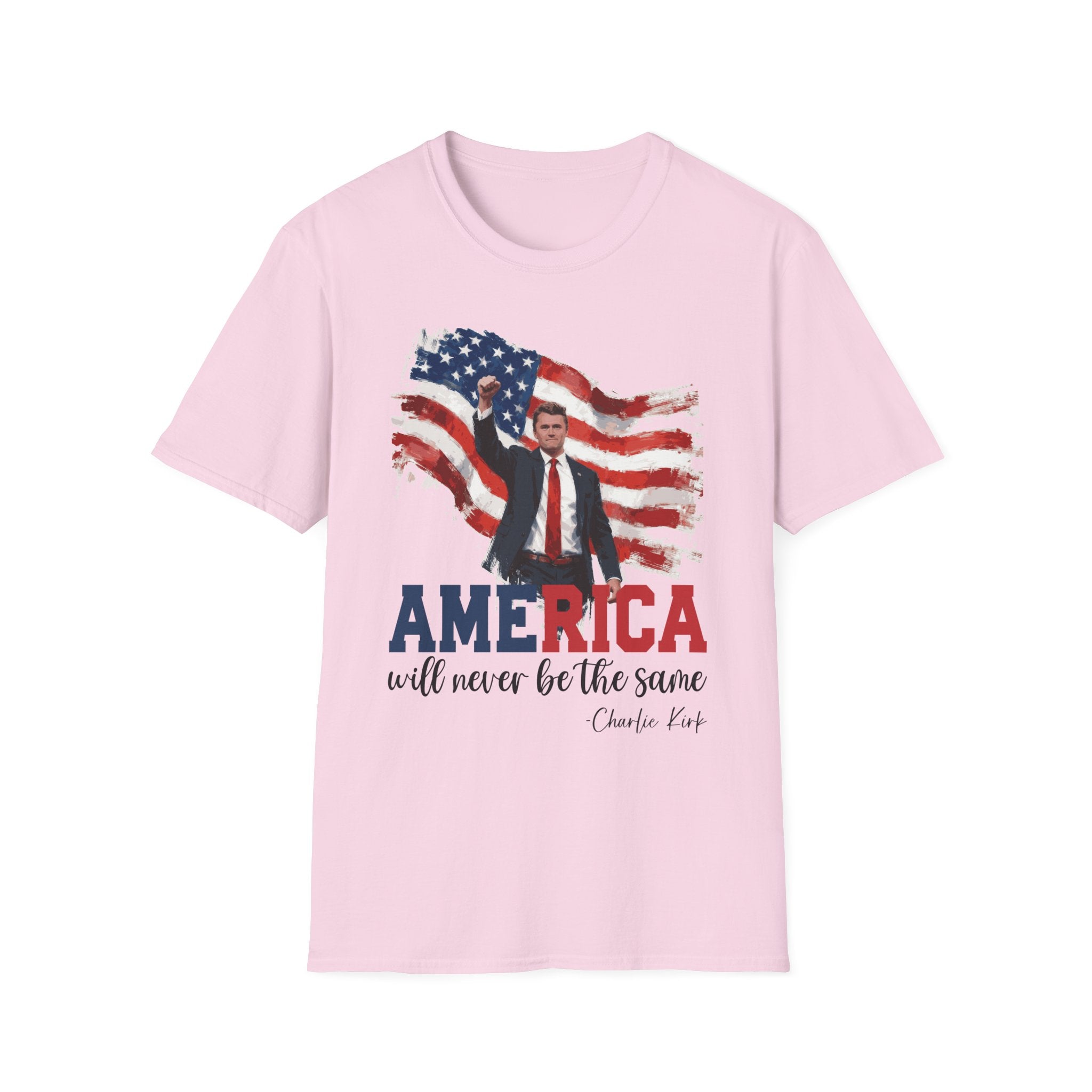 Charlie Kirk Patriotic T-Shirt - America Quote Tee, Fourth of July Shirt Independence Day Gift, Election Day Apparel, Mens Womans Boys Girls