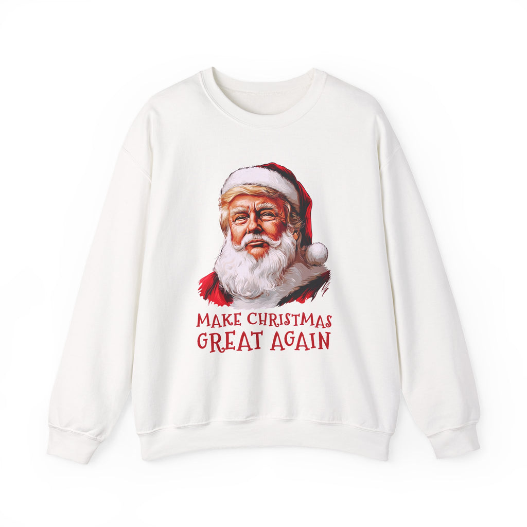 Trump Santa Face Illustration Make Christmas Great Again Sweatshirt