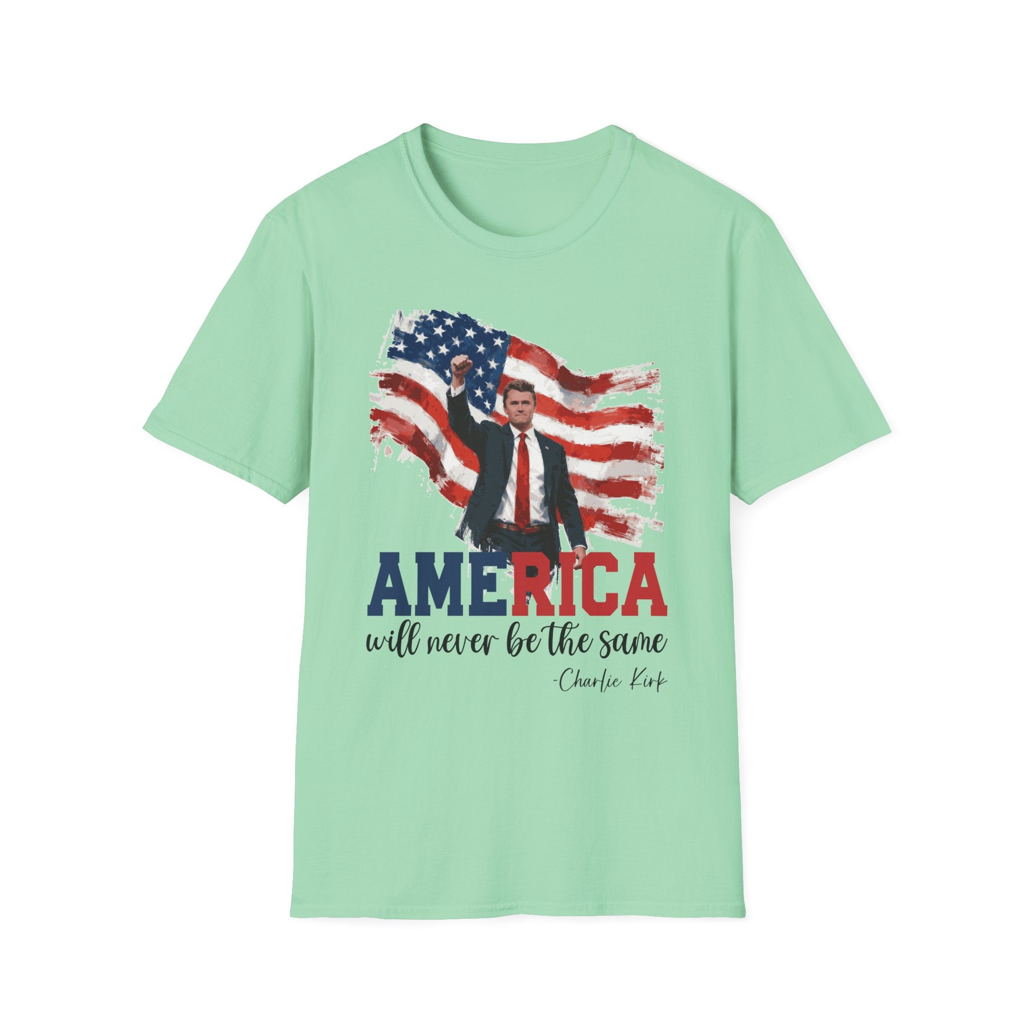 Charlie Kirk Patriotic T-Shirt - America Quote Tee, Fourth of July Shirt Independence Day Gift, Election Day Apparel, Mens Womans Boys Girls