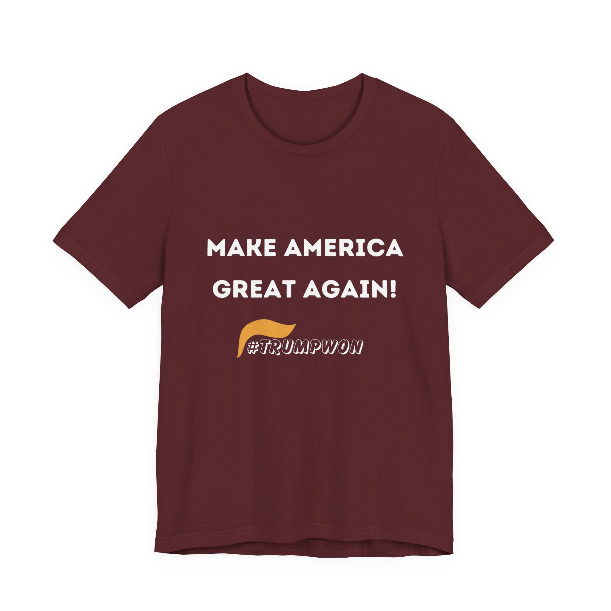 Make America Great Again #TrumpWon Unisex Jersey Short Sleeve Tee